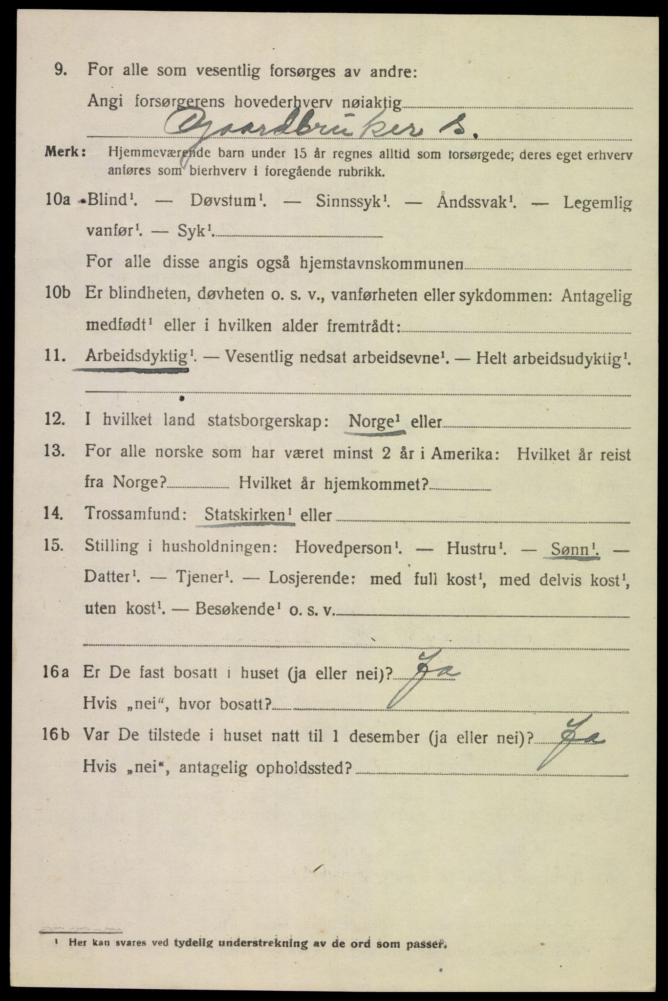 SAK, Folketelling 1920 for 1036 Fjotland herred, 1920, s. 2137