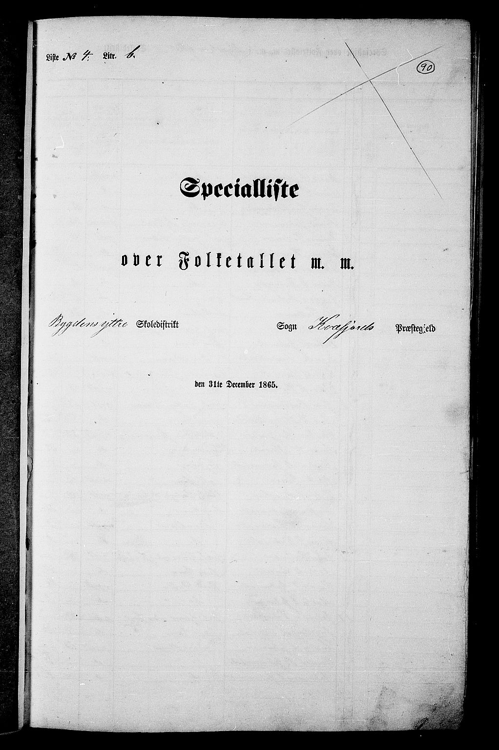 RA, Folketelling 1865 for 1911P Kvæfjord prestegjeld, 1865, s. 83