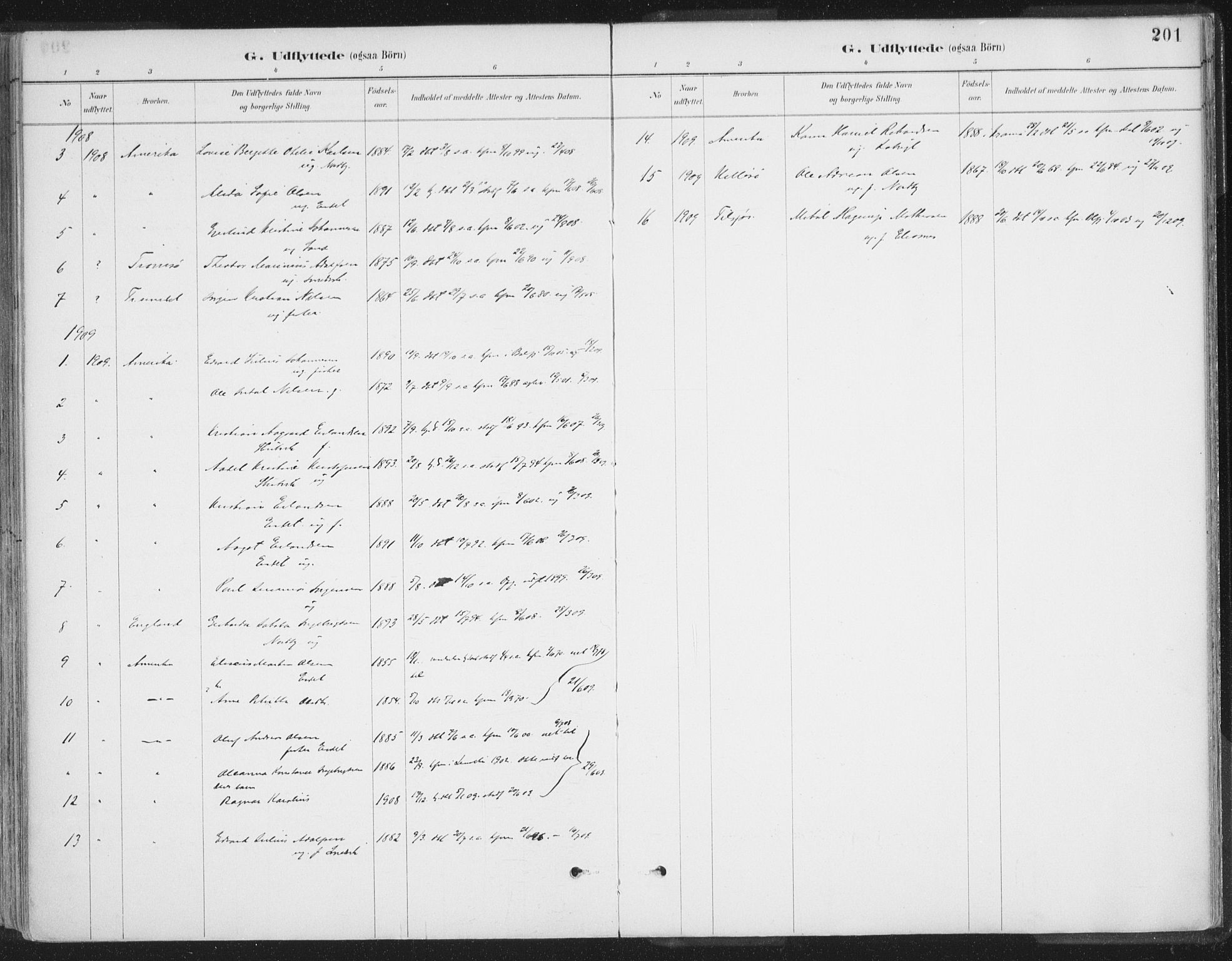Balsfjord sokneprestembete, AV/SATØ-S-1303/G/Gaa/L0007kirke: Ministerialbok nr. 7, 1887-1909, s. 201