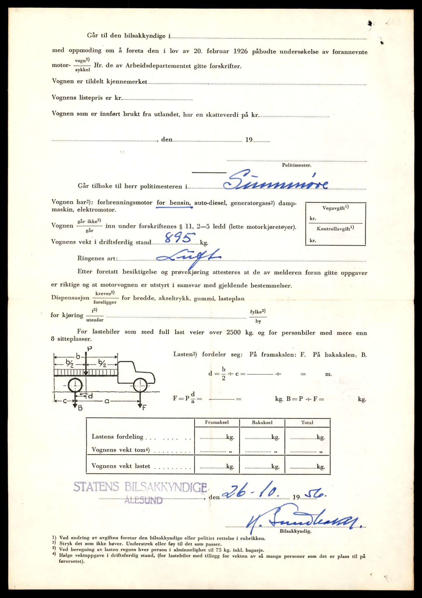 Møre og Romsdal vegkontor - Ålesund trafikkstasjon, AV/SAT-A-4099/F/Fe/L0019: Registreringskort for kjøretøy T 10228 - T 10350, 1927-1998, s. 764