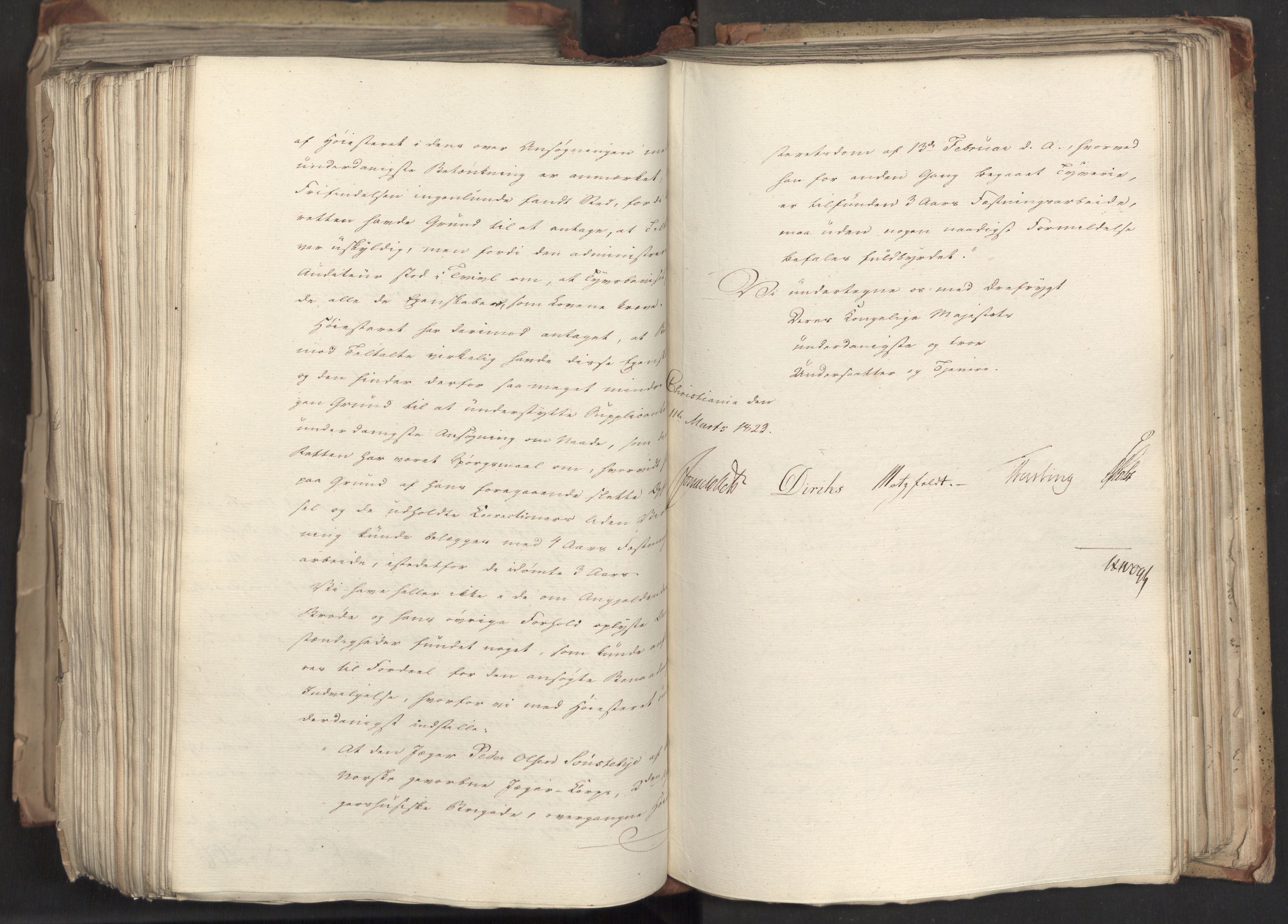 Statsrådsavdelingen i Stockholm, AV/RA-S-1003/D/Da/L0033: Regjeringsinnstillinger nr. 1-274, 1823, s. 524