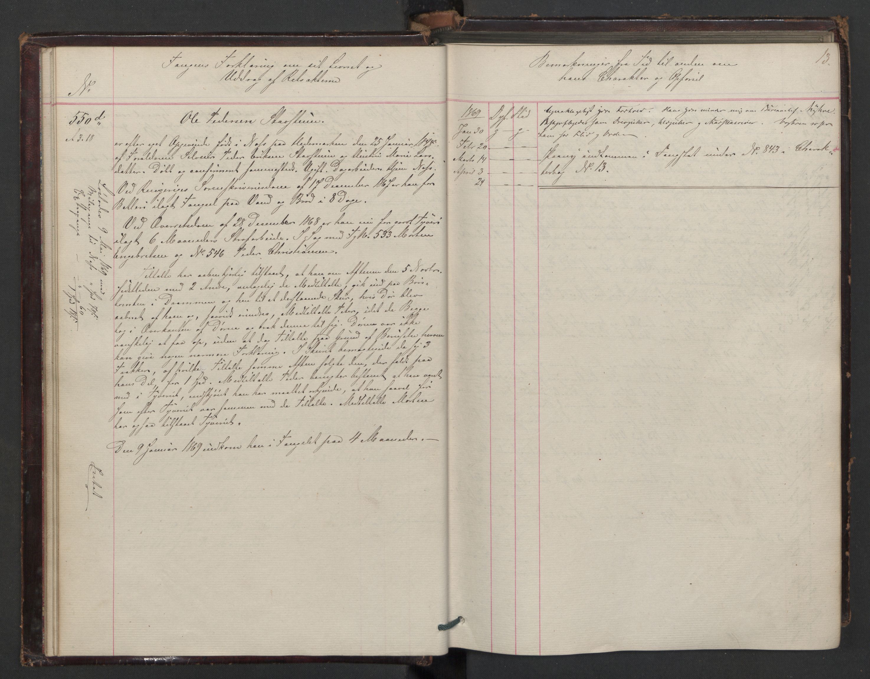 Botsfengslet, AV/RA-S-1539/D/Db/Dbb/L0012: 538d - 838d, 1868-1870, s. 13