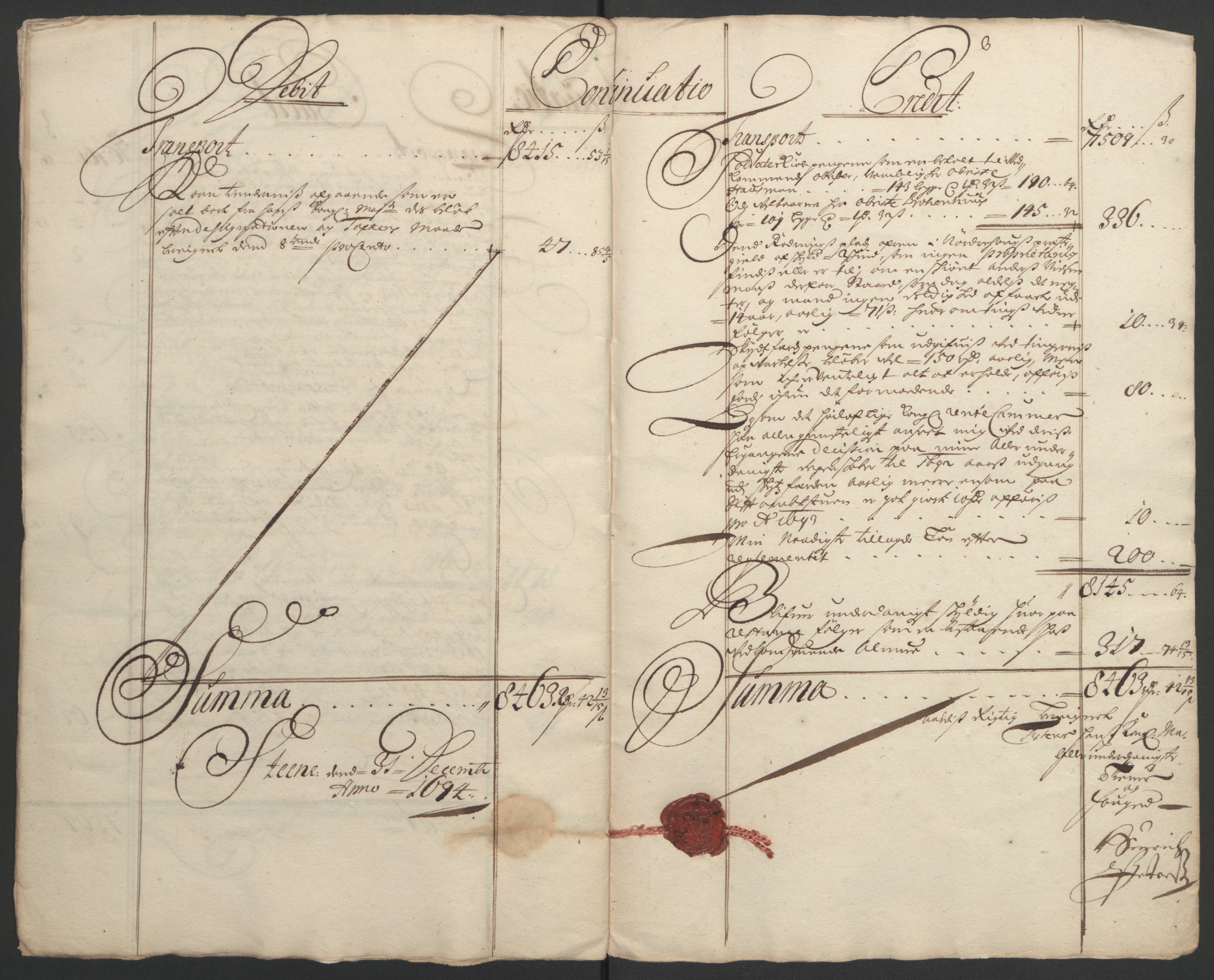 Rentekammeret inntil 1814, Reviderte regnskaper, Fogderegnskap, RA/EA-4092/R22/L1451: Fogderegnskap Ringerike, Hallingdal og Buskerud, 1694, s. 14