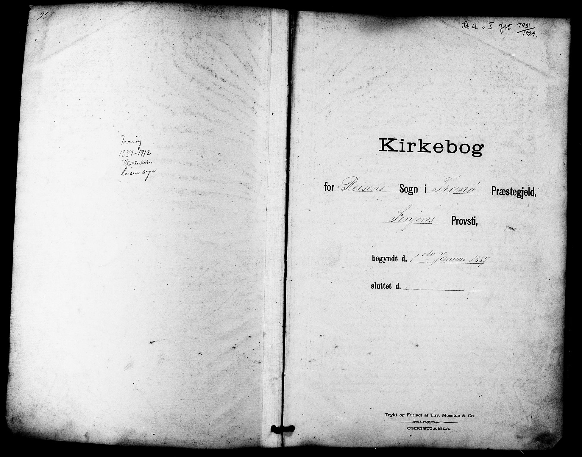 Tranøy sokneprestkontor, SATØ/S-1313/I/Ia/Iab/L0022klokker: Klokkerbok nr. 22, 1887-1912