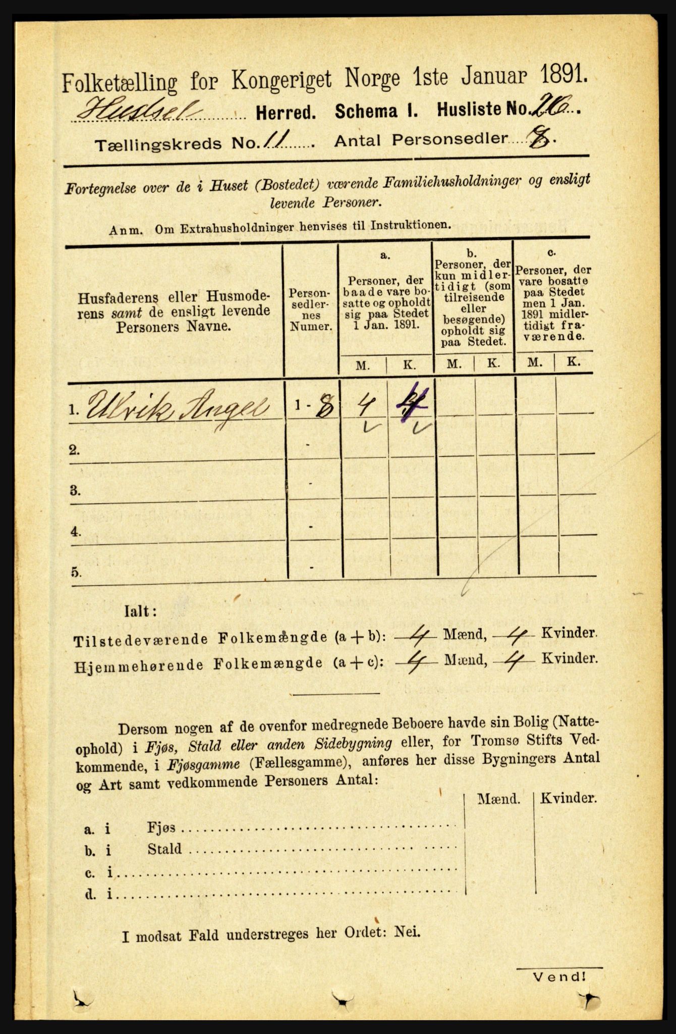 RA, Folketelling 1891 for 1866 Hadsel herred, 1891, s. 4668