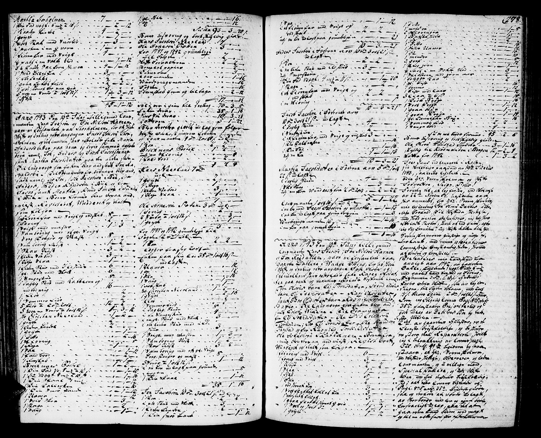 Romsdal sorenskriveri, AV/SAT-A-4149/1/3/3A/L0007: Skifteprotokoll, 1740-1751, s. 277b-278a