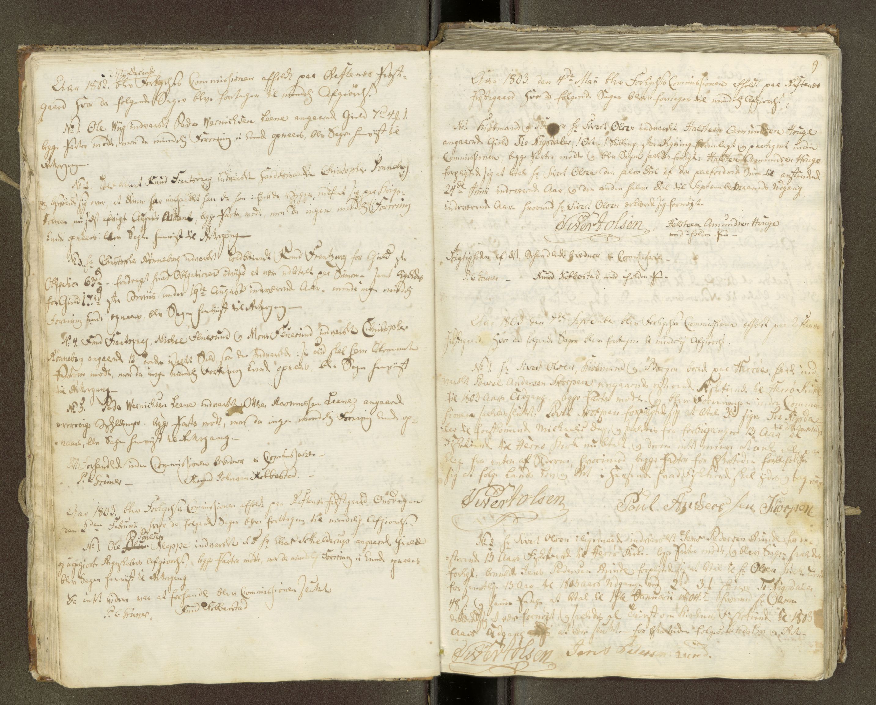 Herøy forliksråd (Møre og Romsdal), AV/SAT-A-2073/A/L0001: Møtebok, 1797-1833, s. 8b-9a