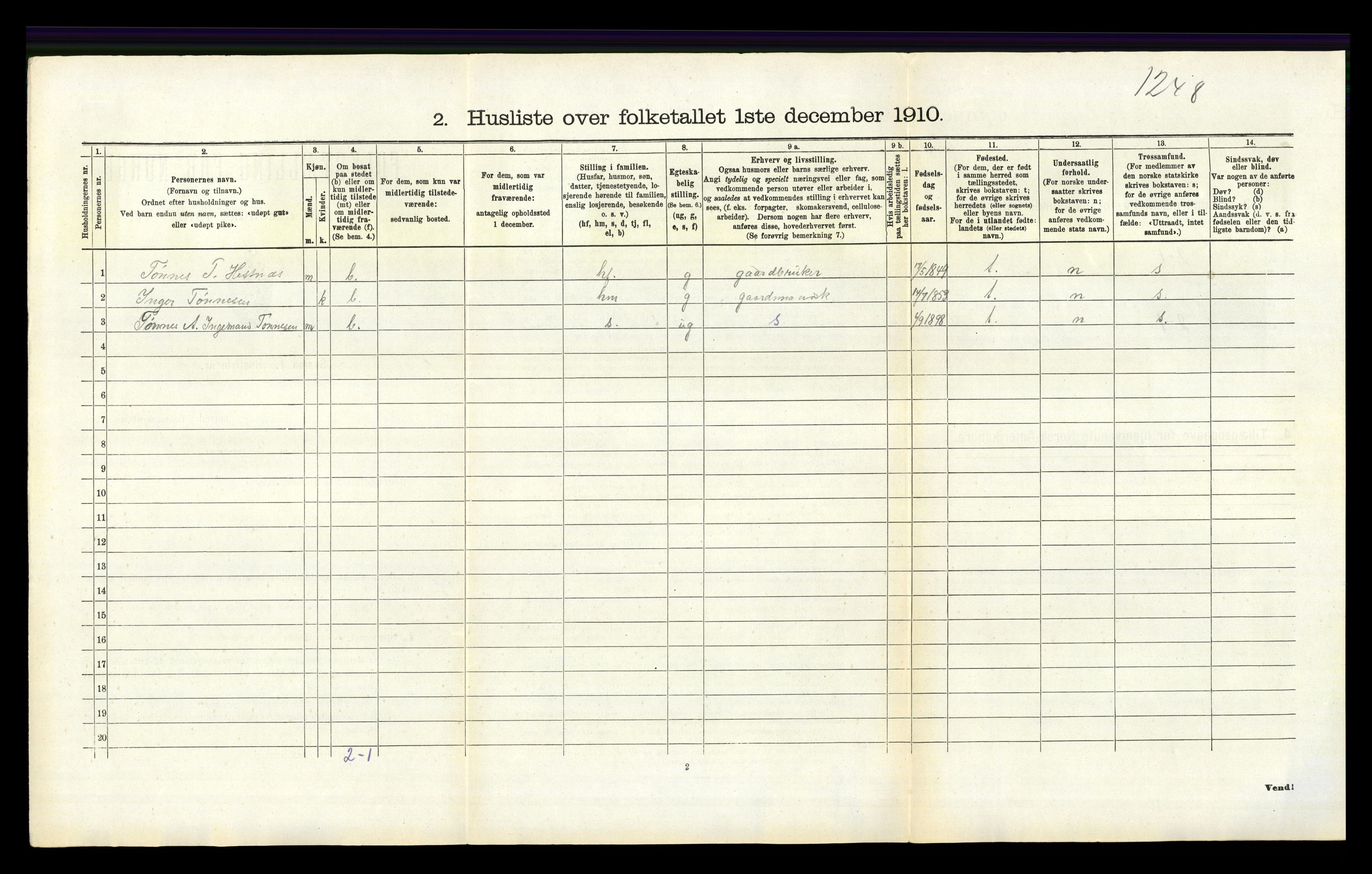 RA, Folketelling 1910 for 1116 Eigersund herred, 1910, s. 409