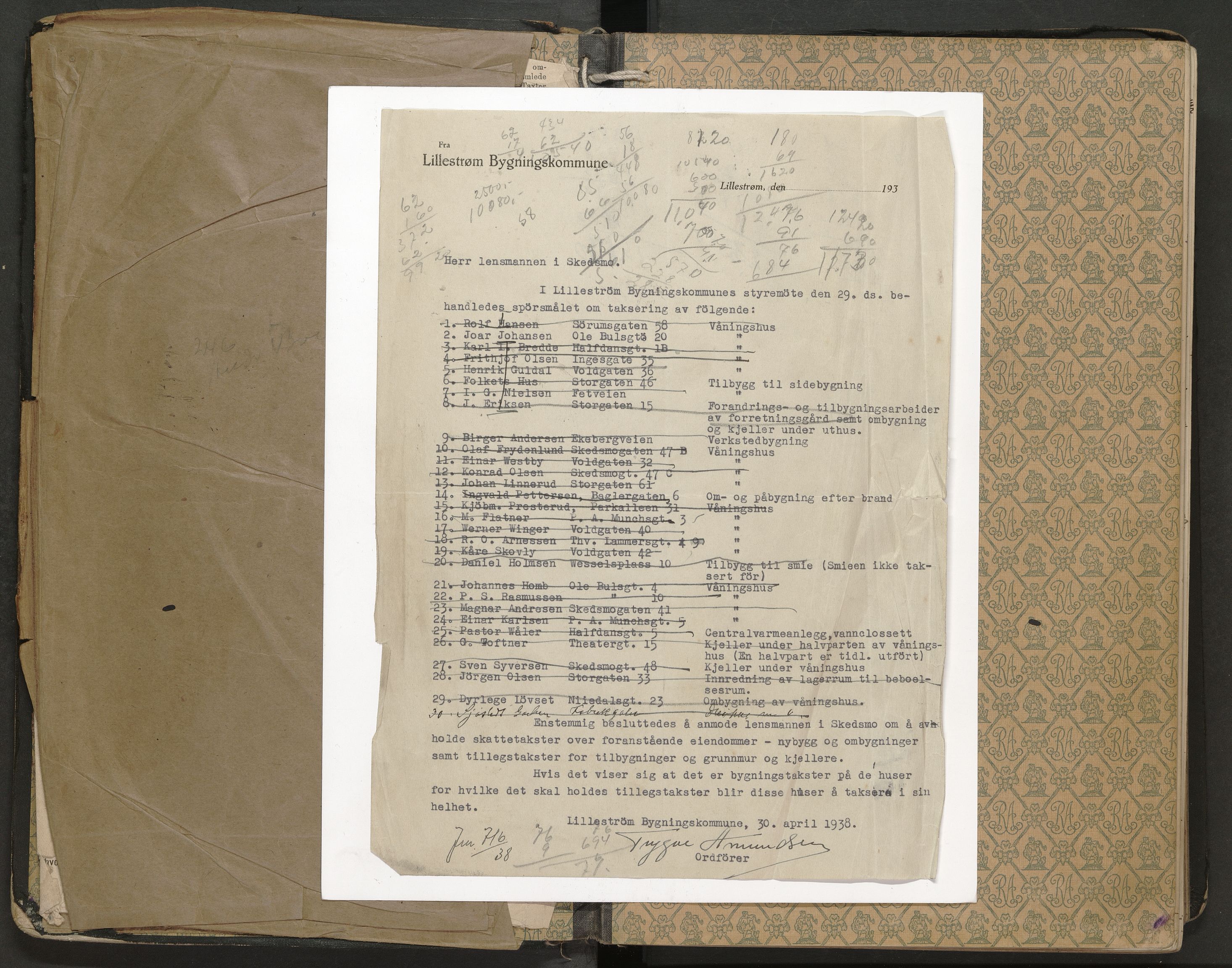 Norges brannkasse, branntakster Skedsmo, AV/SAO-A-11396/F/Fa/L0007: Branntakstprotokoll, 1919-1921