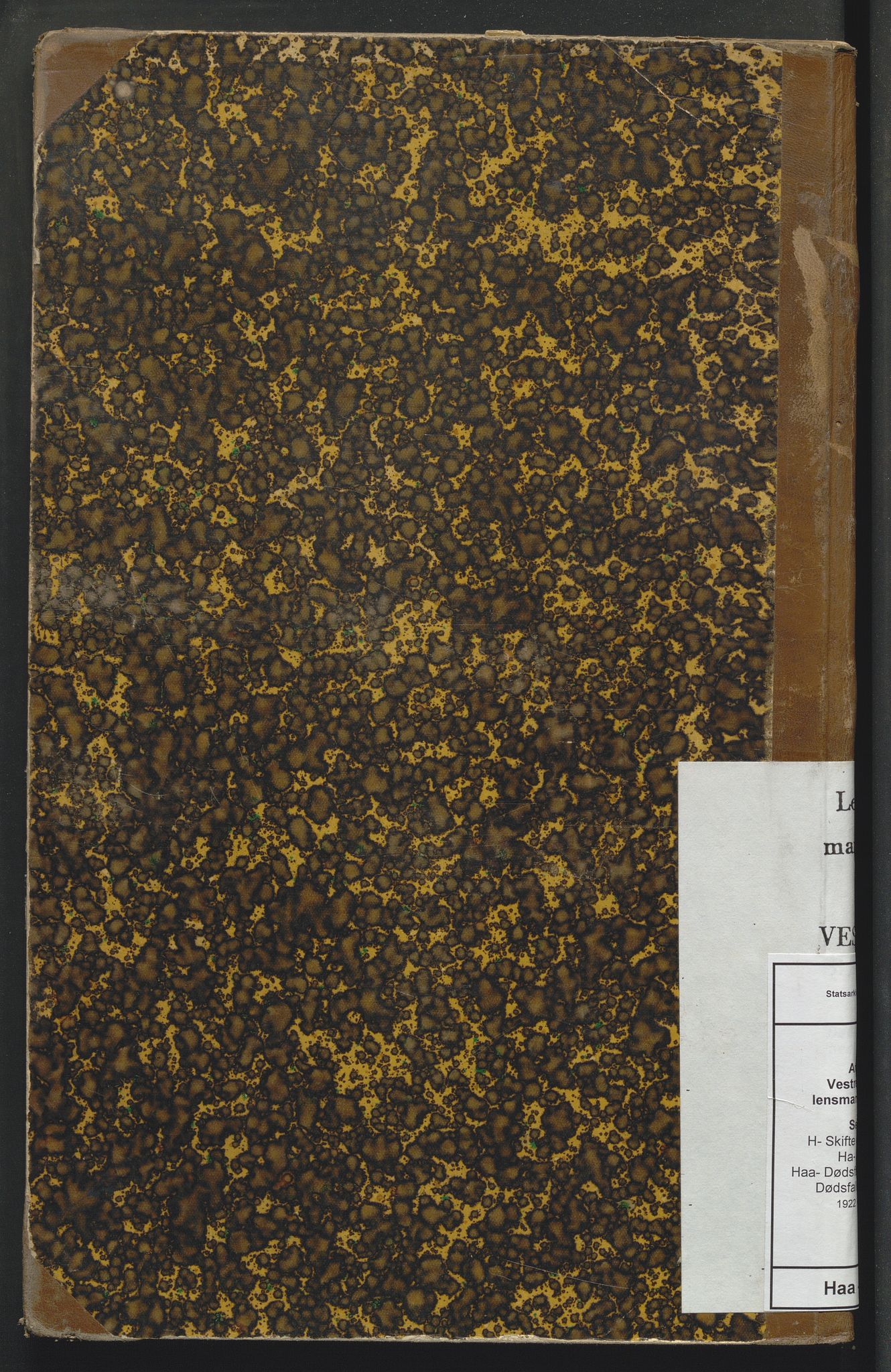 Vestre Slidre lensmannskontor, AV/SAH-LOV-019/H/Ha/Haa/L0002: Dødsfallsprotokoll, 1922-1933