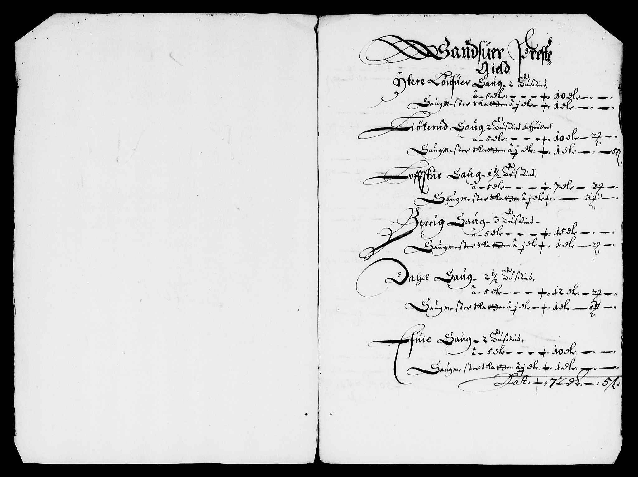 Rentekammeret inntil 1814, Reviderte regnskaper, Lensregnskaper, AV/RA-EA-5023/R/Rb/Rbn/L0006: Numedal og Sandsvær len, 1660-1664