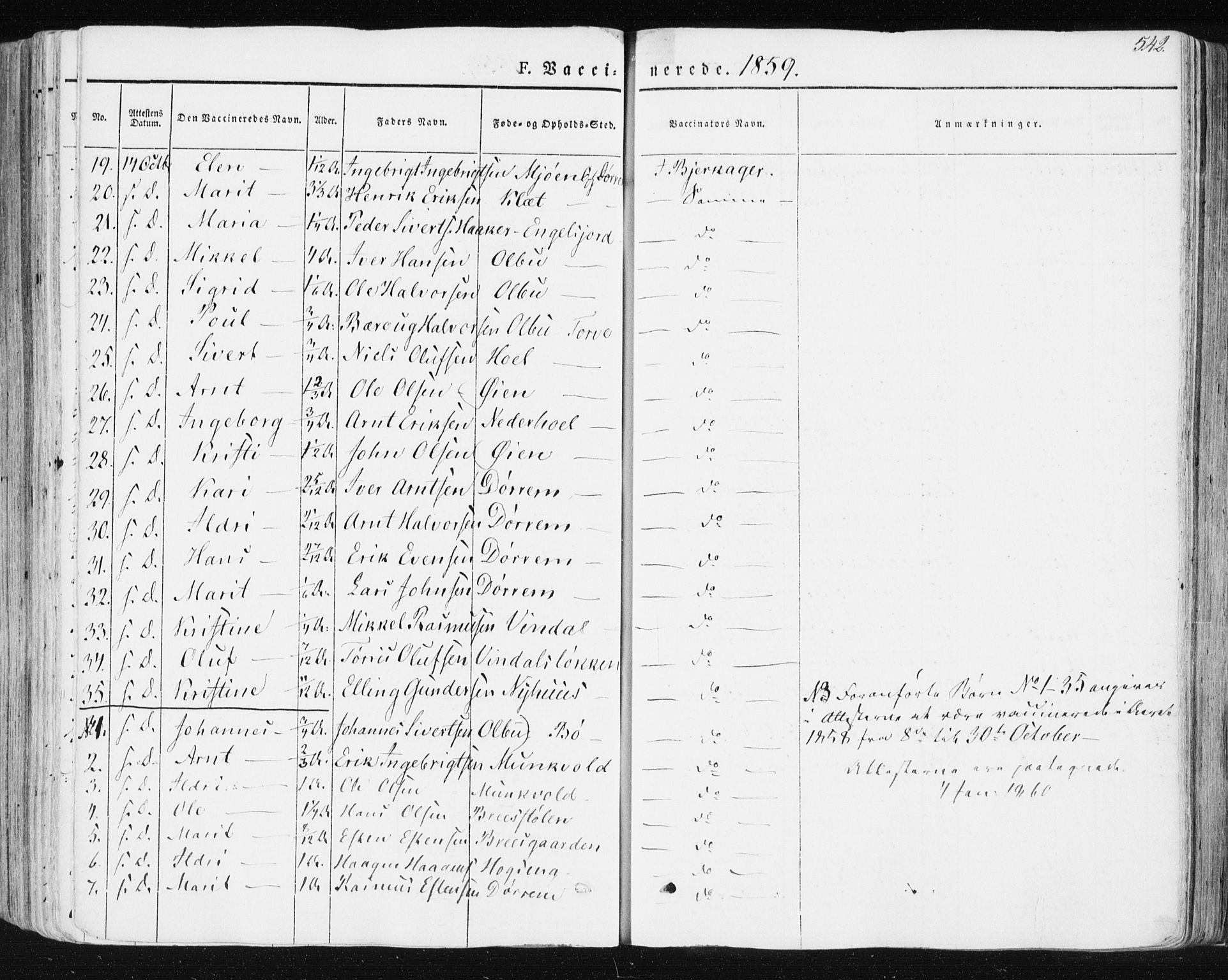 Ministerialprotokoller, klokkerbøker og fødselsregistre - Sør-Trøndelag, AV/SAT-A-1456/678/L0899: Ministerialbok nr. 678A08, 1848-1872, s. 542