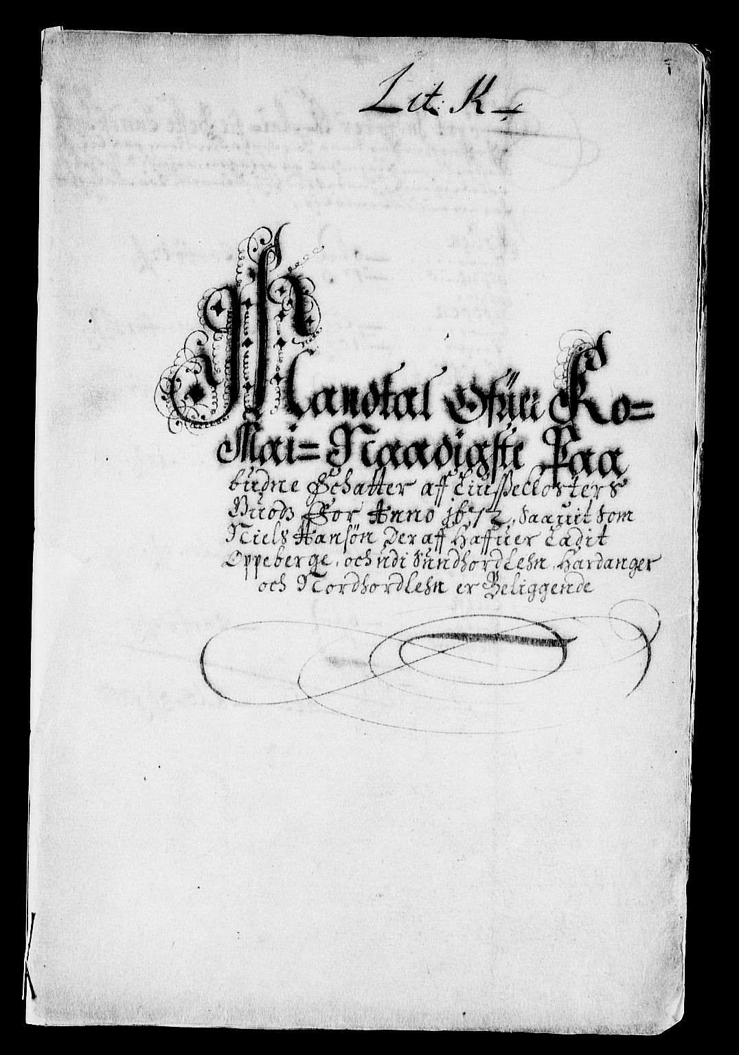 Rentekammeret inntil 1814, Reviderte regnskaper, Stiftamtstueregnskaper, Bergen stiftamt, AV/RA-EA-6043/R/Rc/L0035: Bergen stiftamt, 1672