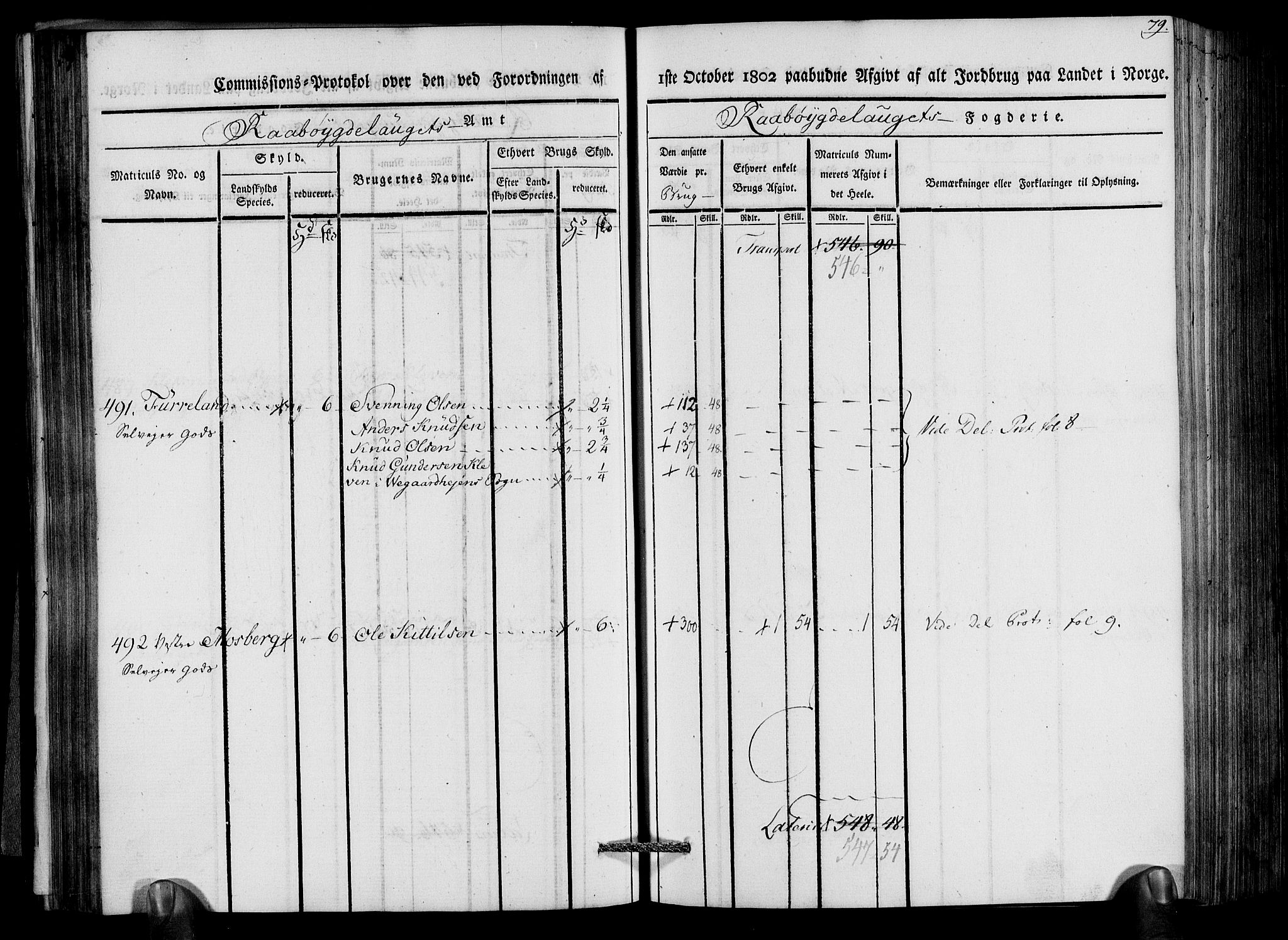 Rentekammeret inntil 1814, Realistisk ordnet avdeling, AV/RA-EA-4070/N/Ne/Nea/L0083: Råbyggelag fogderi. Kommisjonsprotokoll for Østre Råbyggelagets sorenskriveri, 1803, s. 81