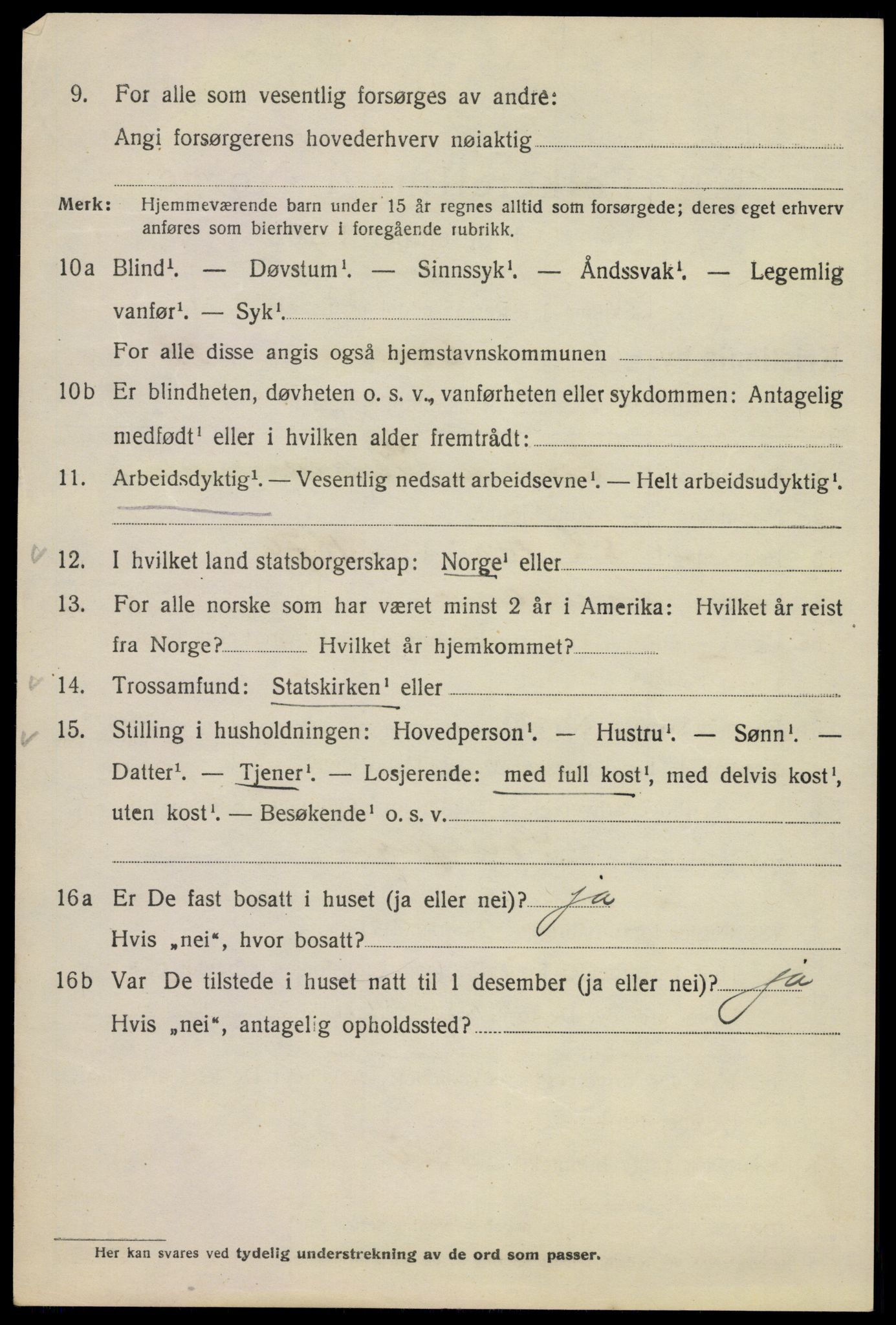 SAO, Folketelling 1920 for 0301 Kristiania kjøpstad, 1920, s. 188800