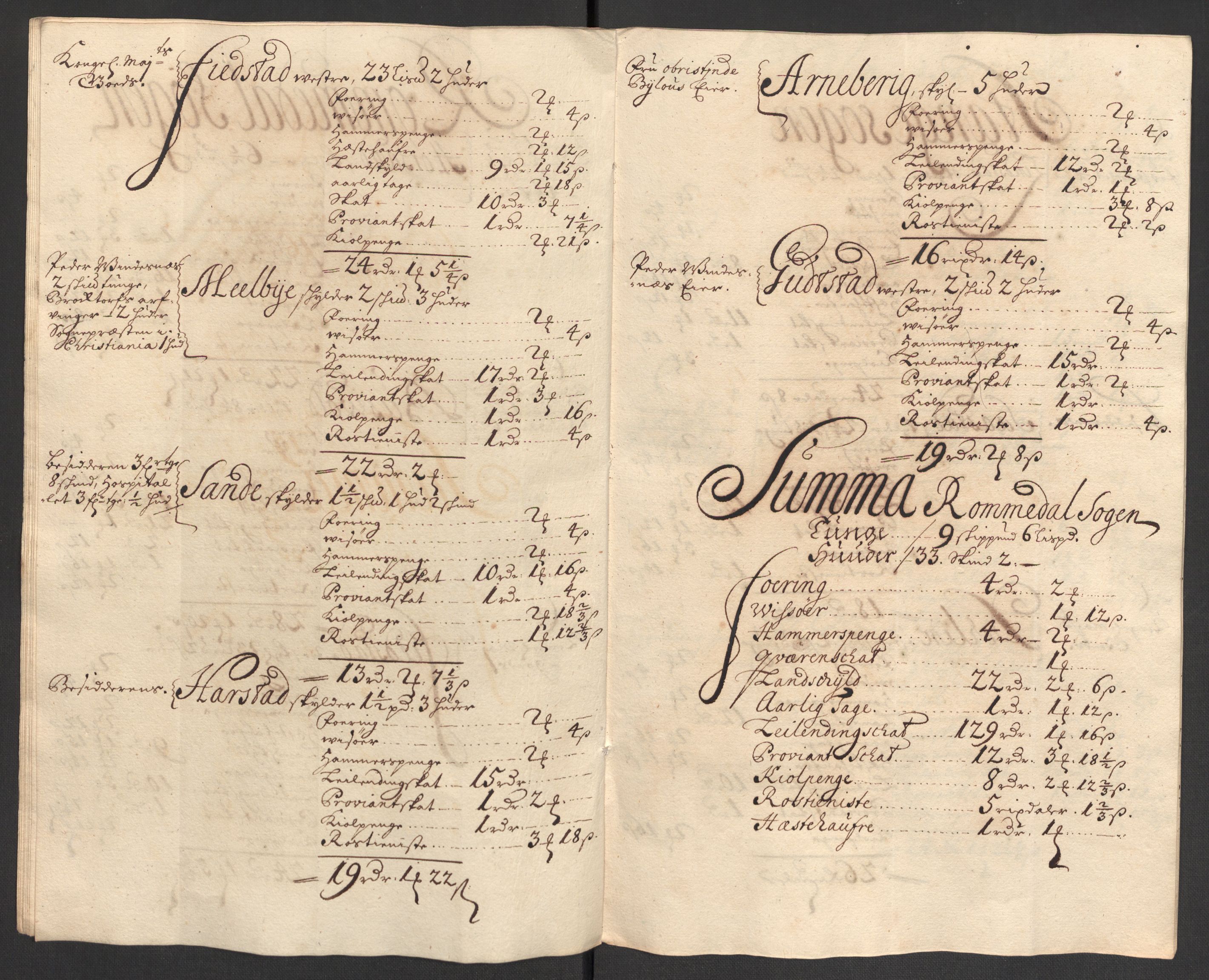 Rentekammeret inntil 1814, Reviderte regnskaper, Fogderegnskap, AV/RA-EA-4092/R16/L1040: Fogderegnskap Hedmark, 1701-1702, s. 321