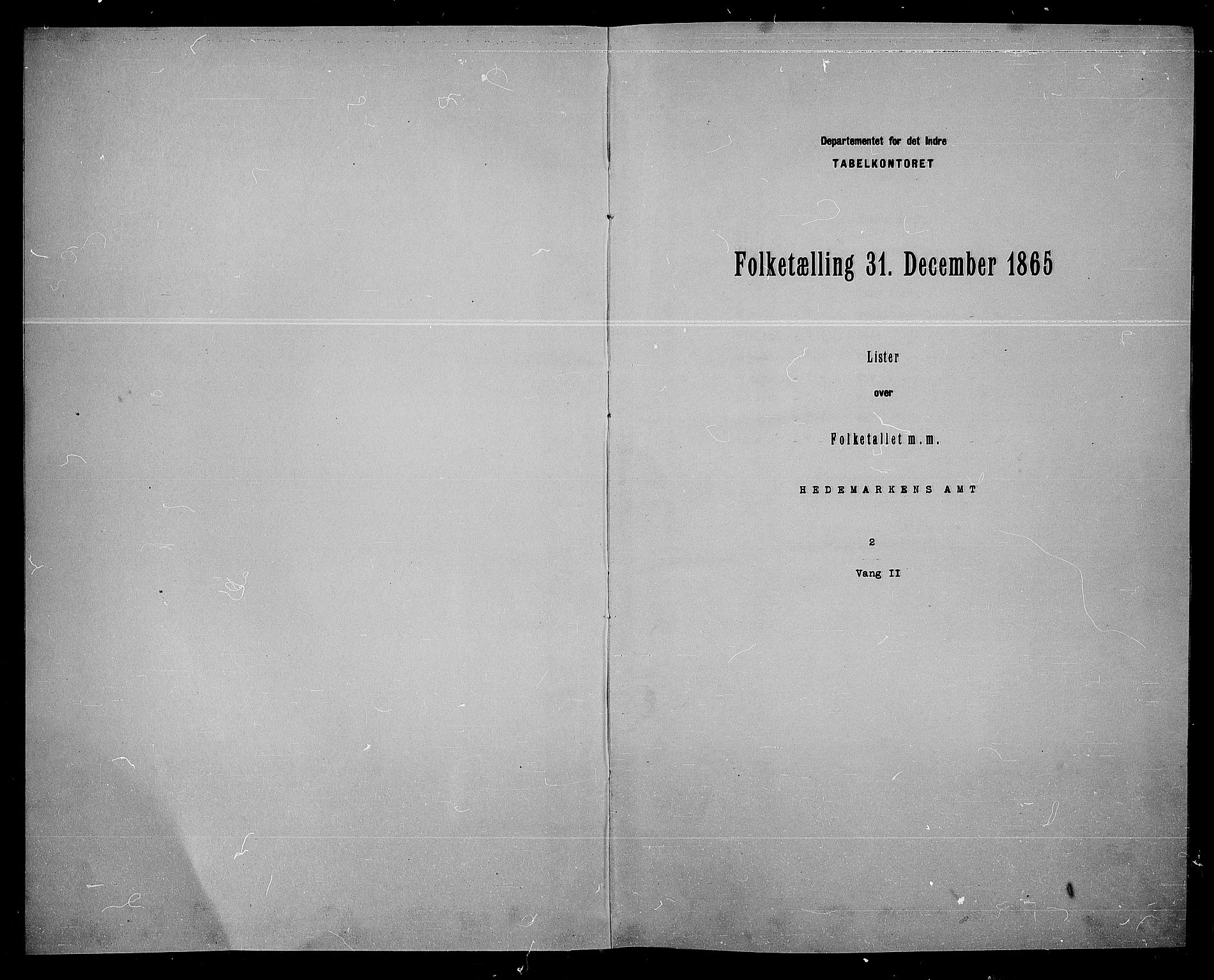 RA, Folketelling 1865 for 0414L Vang prestegjeld, Vang sokn og Furnes sokn, 1865, s. 149