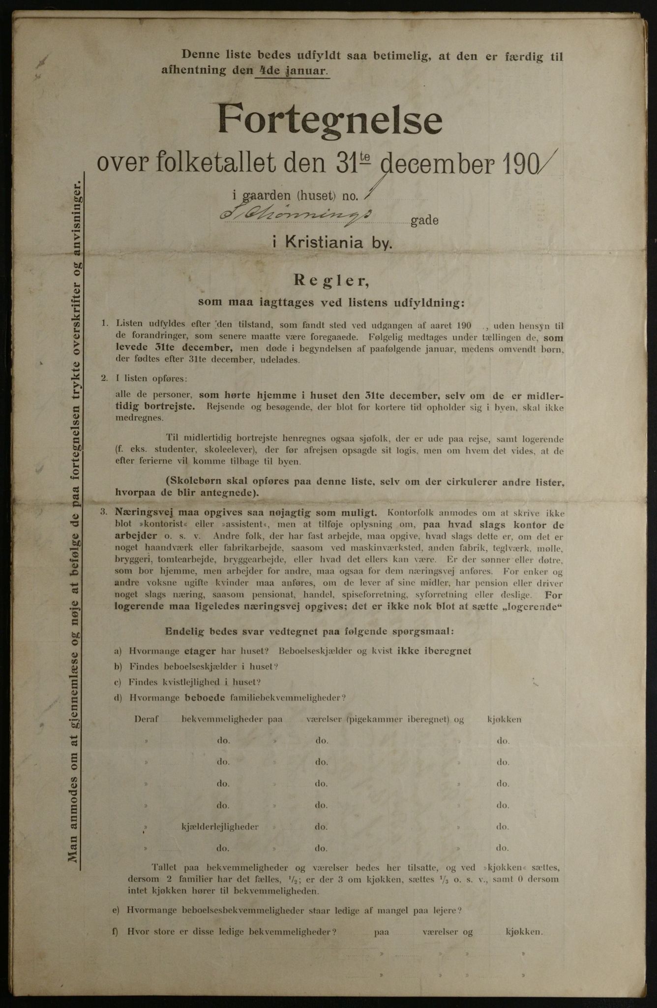 OBA, Kommunal folketelling 31.12.1901 for Kristiania kjøpstad, 1901, s. 14391