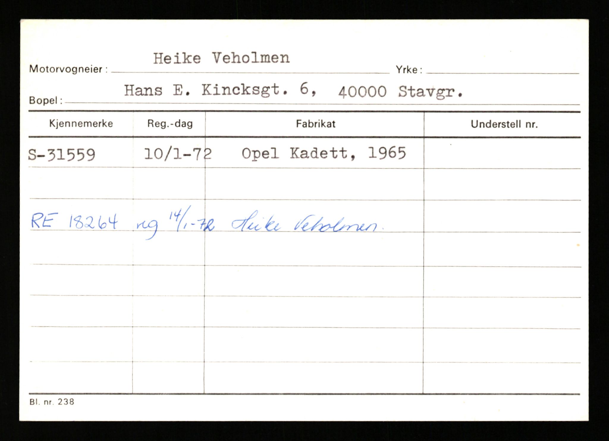 Stavanger trafikkstasjon, AV/SAST-A-101942/0/G/L0005: Registreringsnummer: 23000 - 34245, 1930-1971, s. 2626