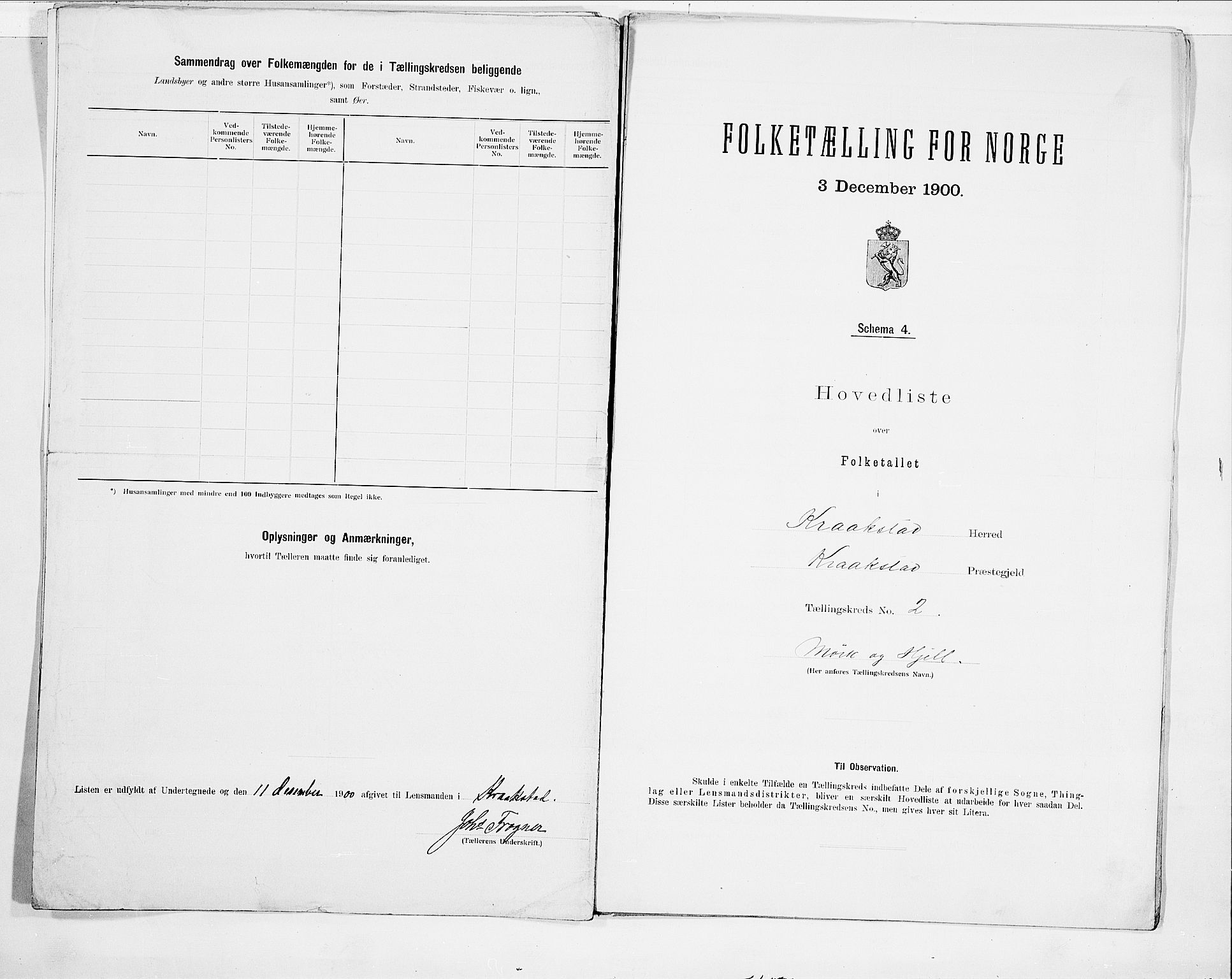 SAO, Folketelling 1900 for 0212 Kråkstad herred, 1900, s. 6