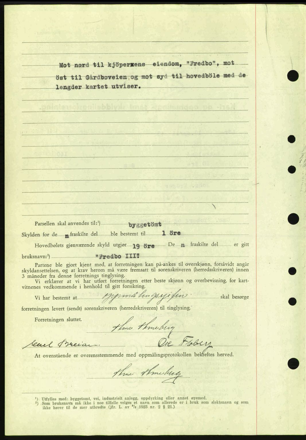 Jarlsberg sorenskriveri, SAKO/A-131/G/Ga/Gaa/L0013: Pantebok nr. A-13, 1942-1943, Dagboknr: 1048/1943