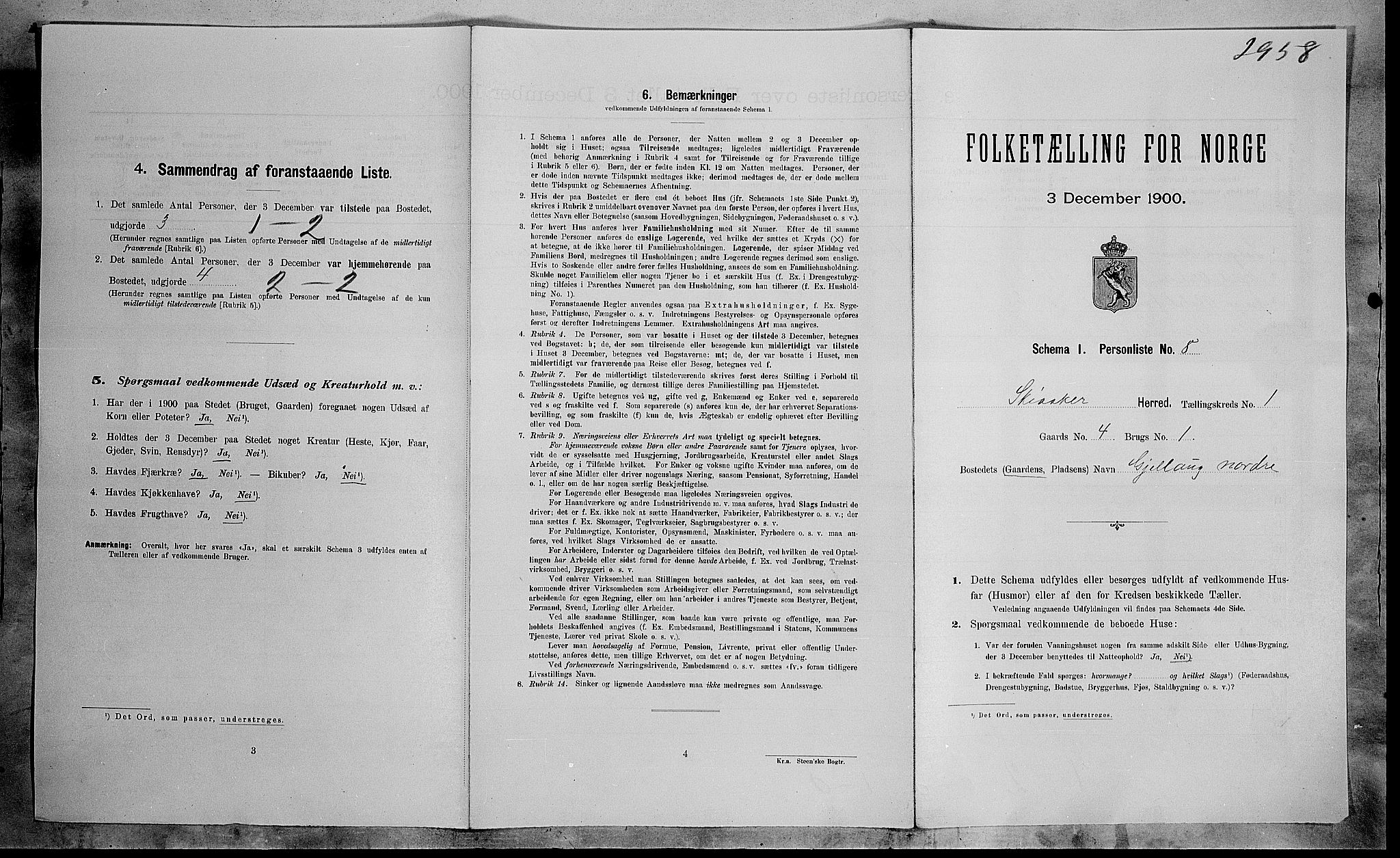 SAH, Folketelling 1900 for 0513 Skjåk herred, 1900, s. 52
