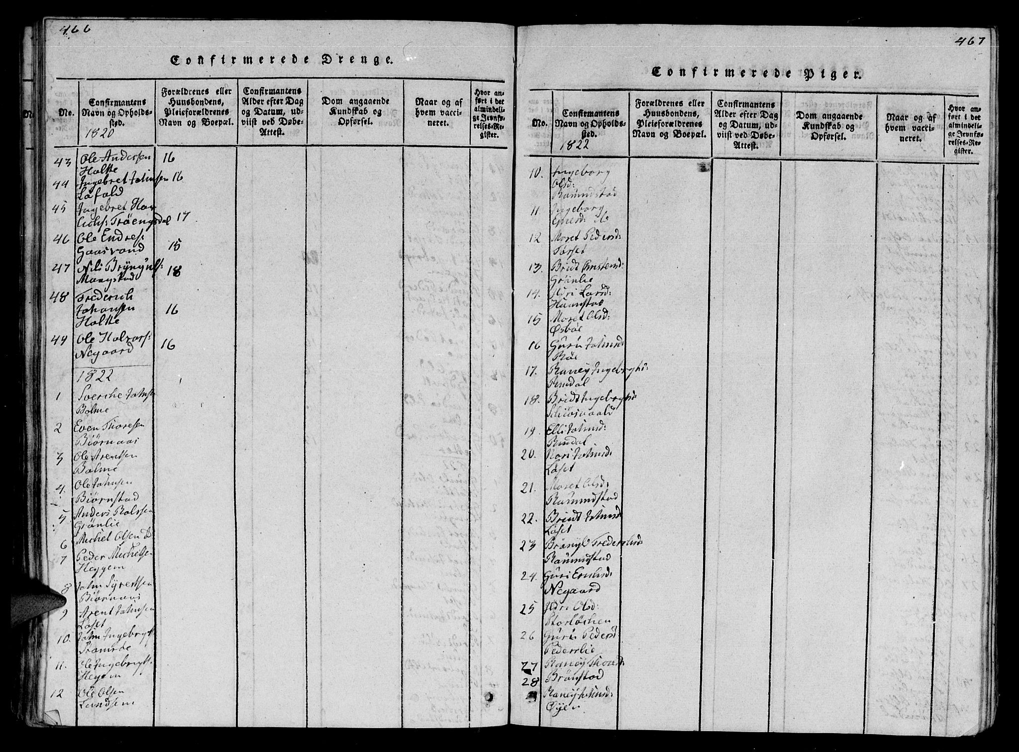 Ministerialprotokoller, klokkerbøker og fødselsregistre - Møre og Romsdal, SAT/A-1454/595/L1050: Klokkerbok nr. 595C02, 1819-1834, s. 466-467