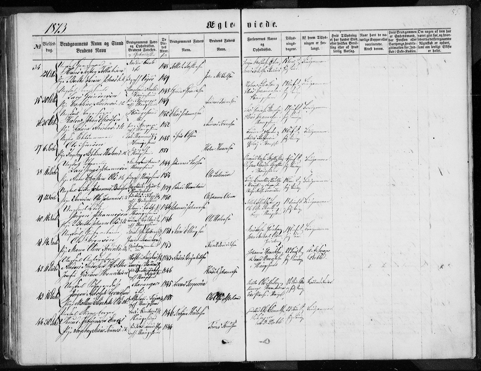 Torvastad sokneprestkontor, SAST/A -101857/H/Ha/Haa/L0012: Ministerialbok nr. A 12.1, 1867-1877, s. 185