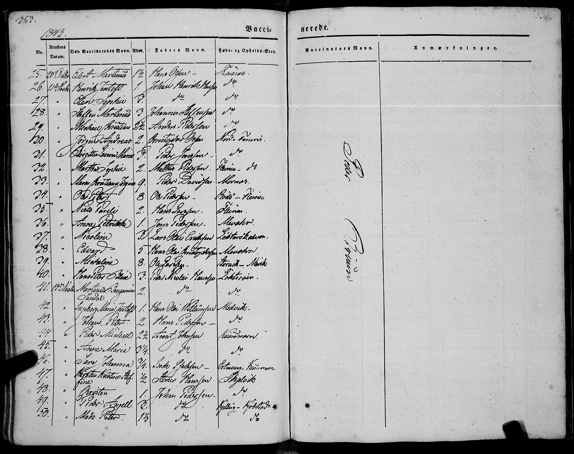 Ministerialprotokoller, klokkerbøker og fødselsregistre - Nordland, AV/SAT-A-1459/805/L0097: Ministerialbok nr. 805A04, 1837-1861, s. 353