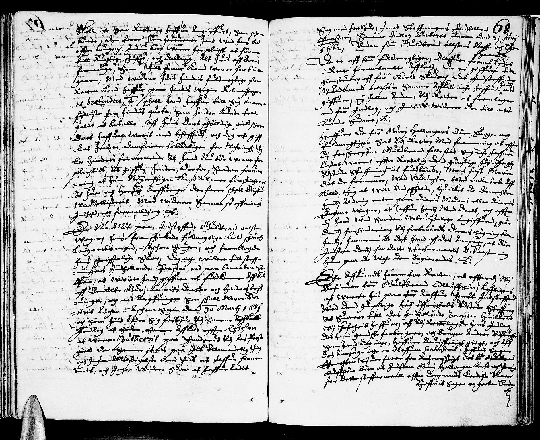 Lier, Røyken og Hurum sorenskriveri, SAKO/A-89/F/Fa/L0004: Tingbok, 1662, s. 68
