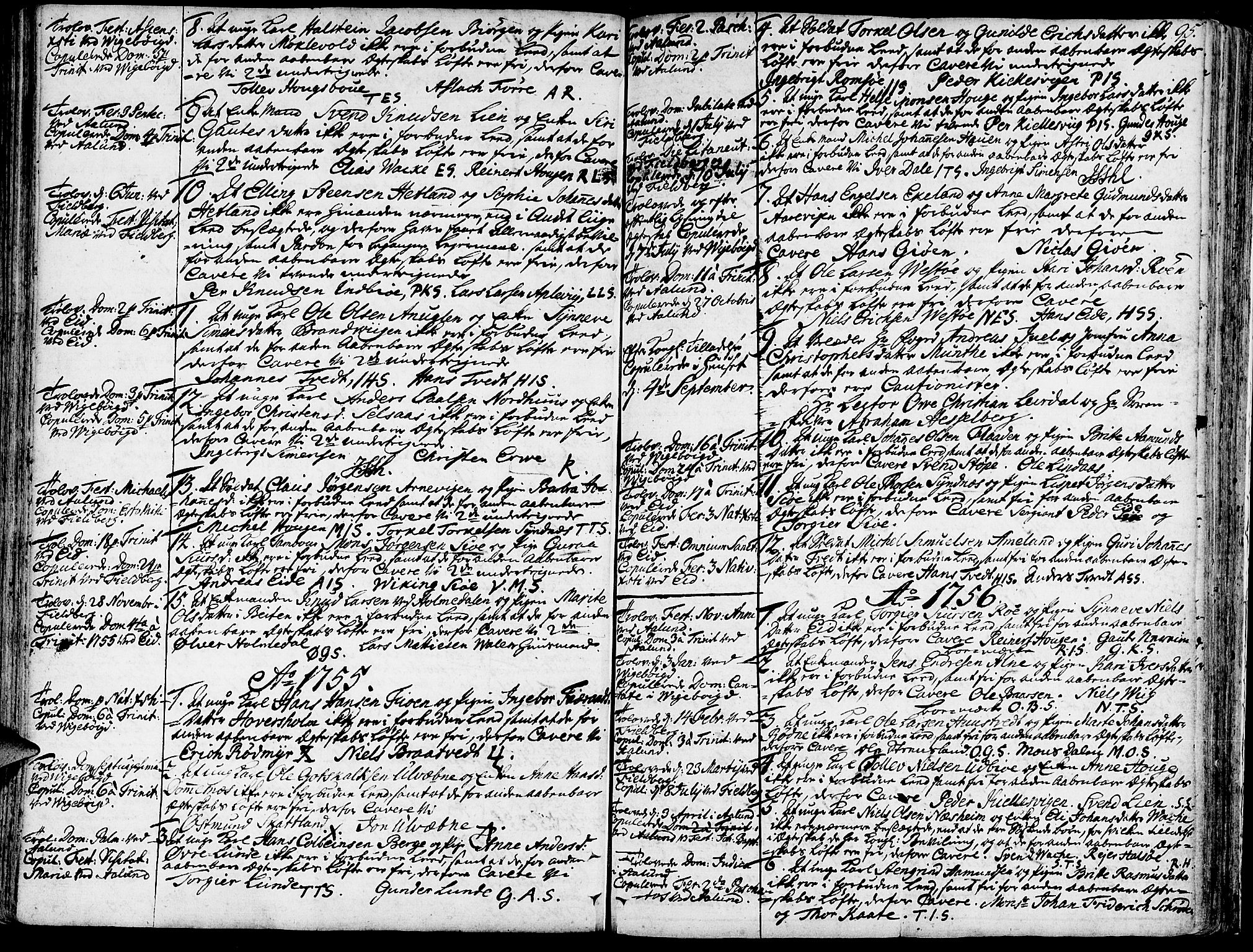 Fjelberg sokneprestembete, SAB/A-75201/H/Haa: Ministerialbok nr. A 1, 1739-1759, s. 95