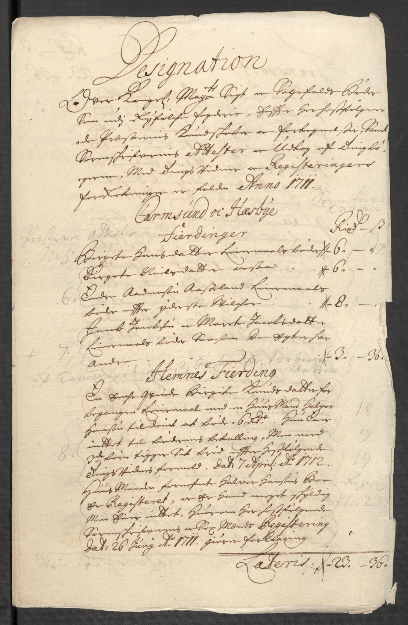 Rentekammeret inntil 1814, Reviderte regnskaper, Fogderegnskap, RA/EA-4092/R47/L2864: Fogderegnskap Ryfylke, 1711, s. 21