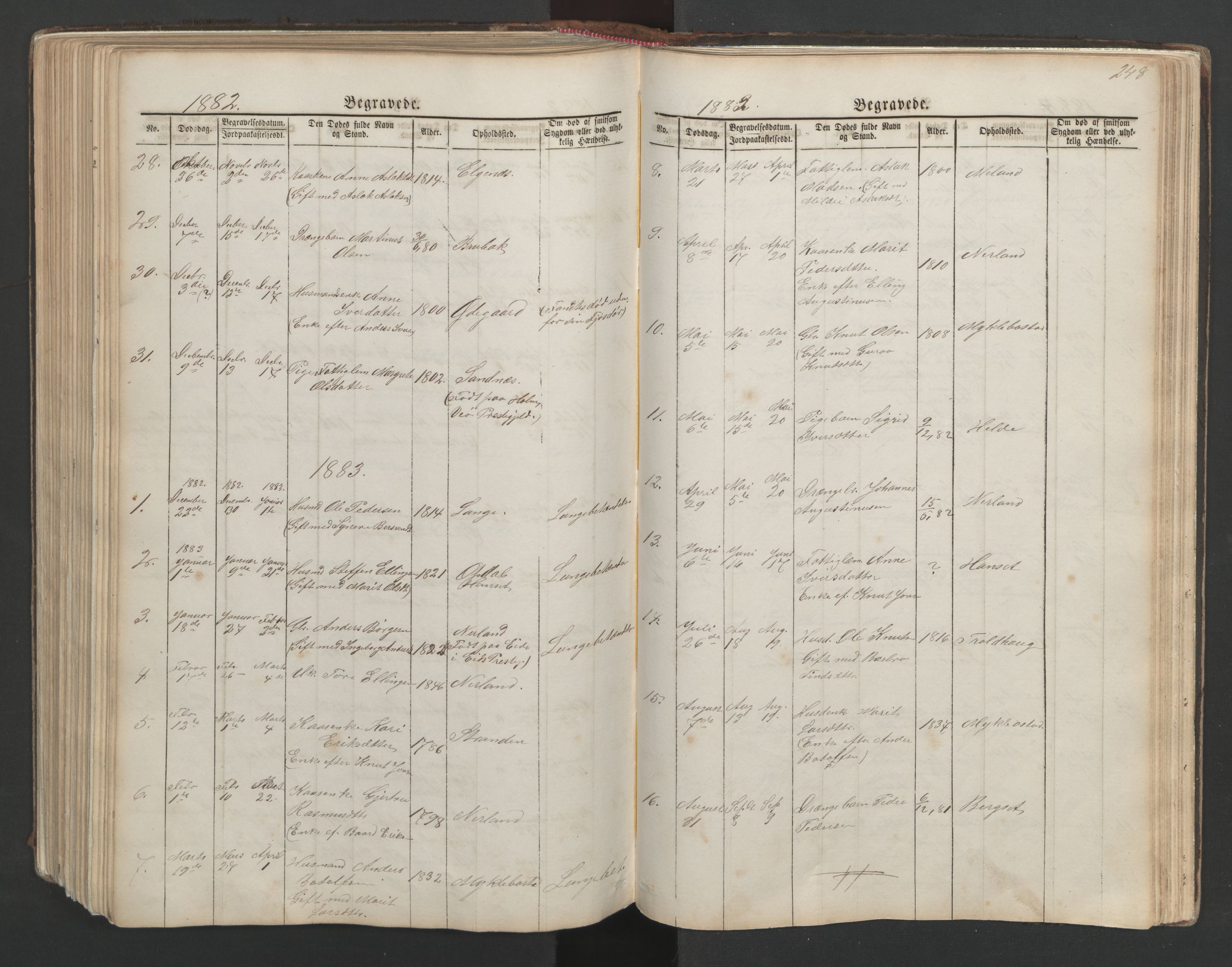 Ministerialprotokoller, klokkerbøker og fødselsregistre - Møre og Romsdal, AV/SAT-A-1454/554/L0645: Klokkerbok nr. 554C02, 1867-1946, s. 248