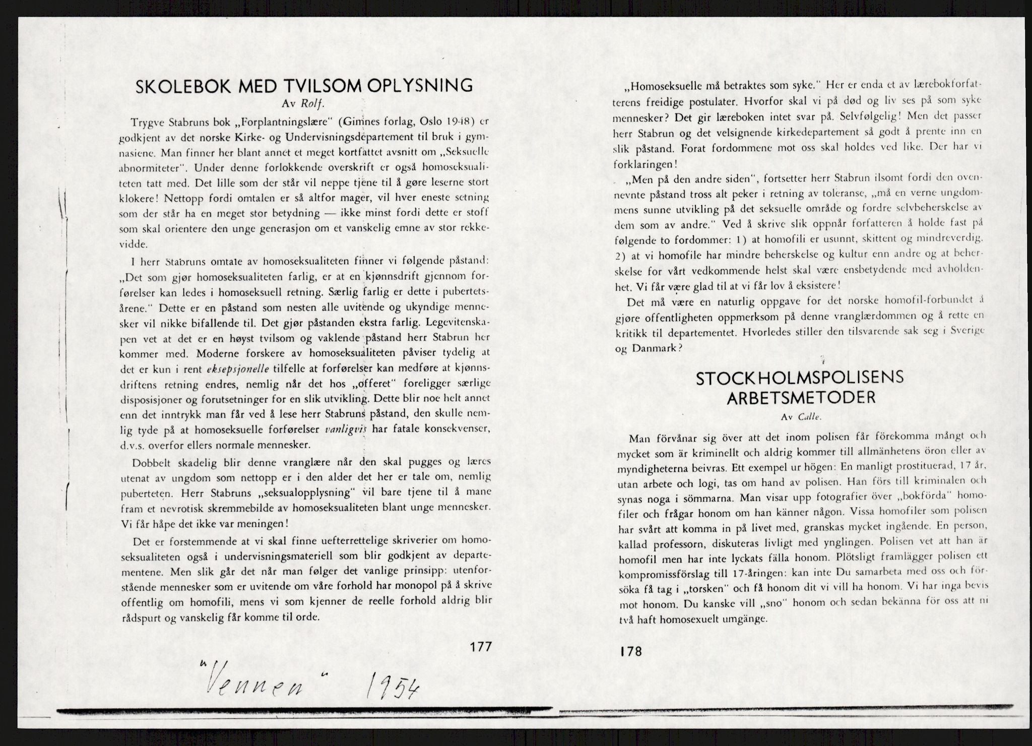Det Norske Forbundet av 1948/Landsforeningen for Lesbisk og Homofil Frigjøring, AV/RA-PA-1216/A/Ag/L0002: "Vi løsnet et skred", 1959-1995, s. 593