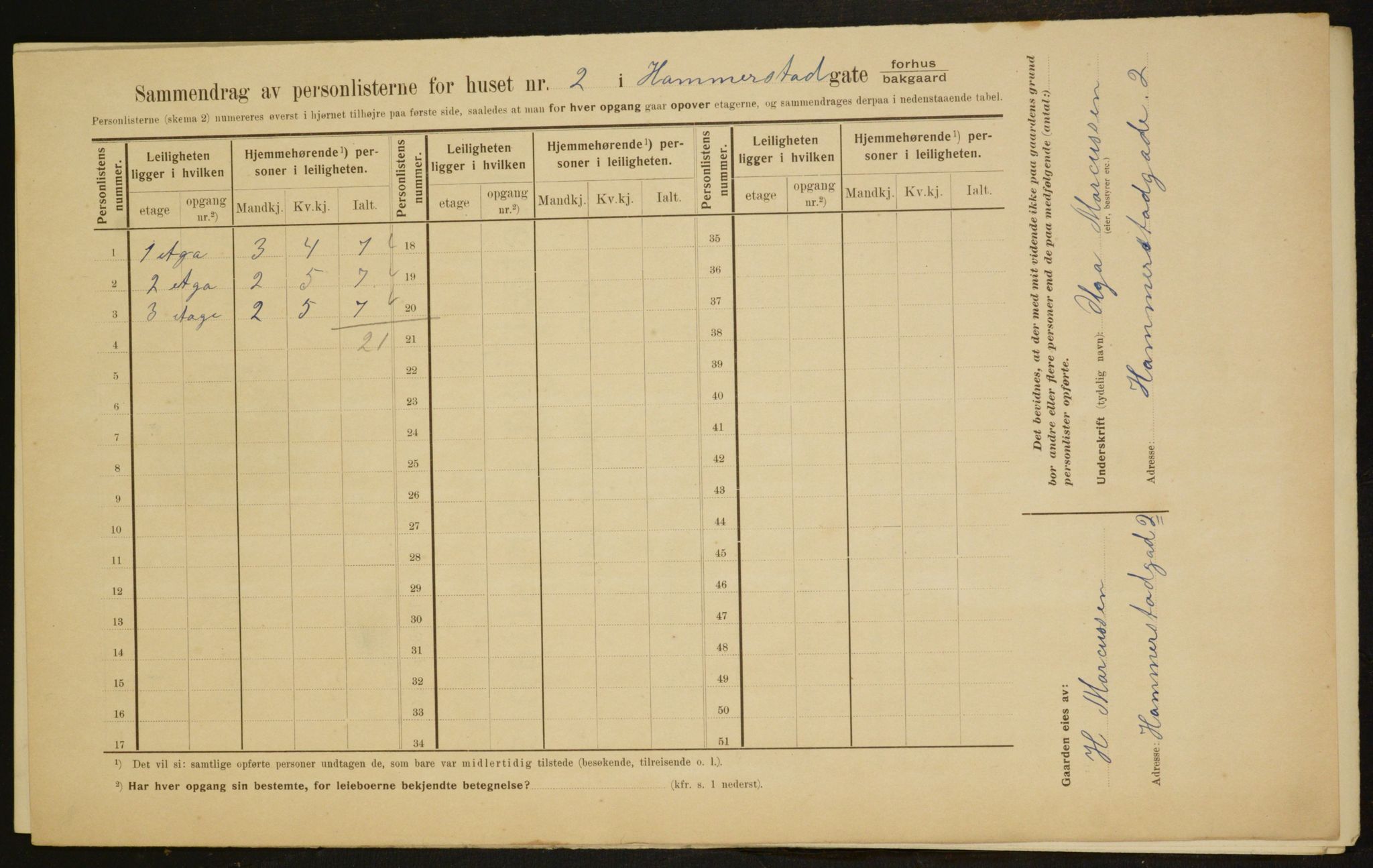 OBA, Kommunal folketelling 1.2.1910 for Kristiania, 1910, s. 32387