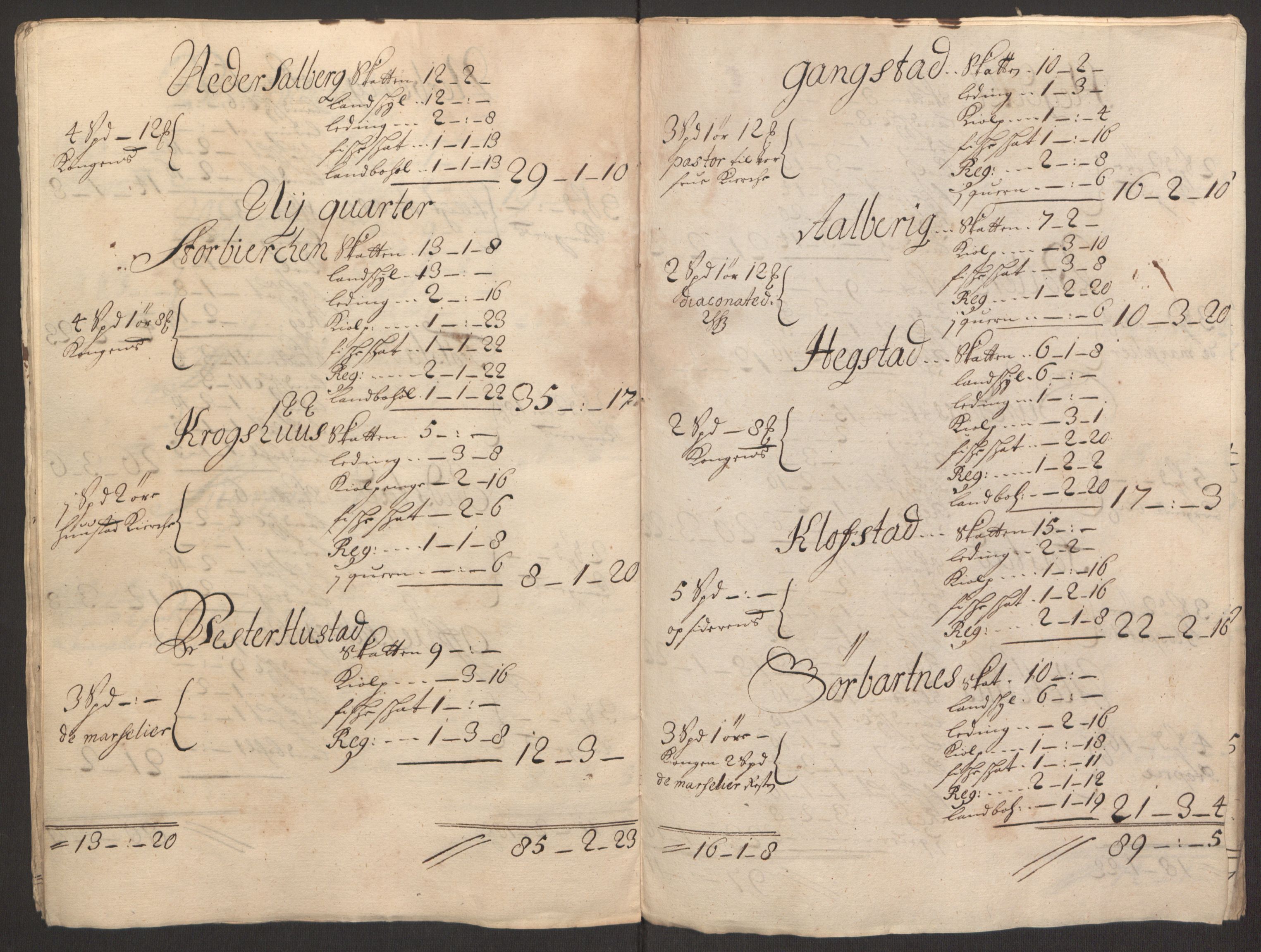 Rentekammeret inntil 1814, Reviderte regnskaper, Fogderegnskap, AV/RA-EA-4092/R63/L4308: Fogderegnskap Inderøy, 1692-1694, s. 213