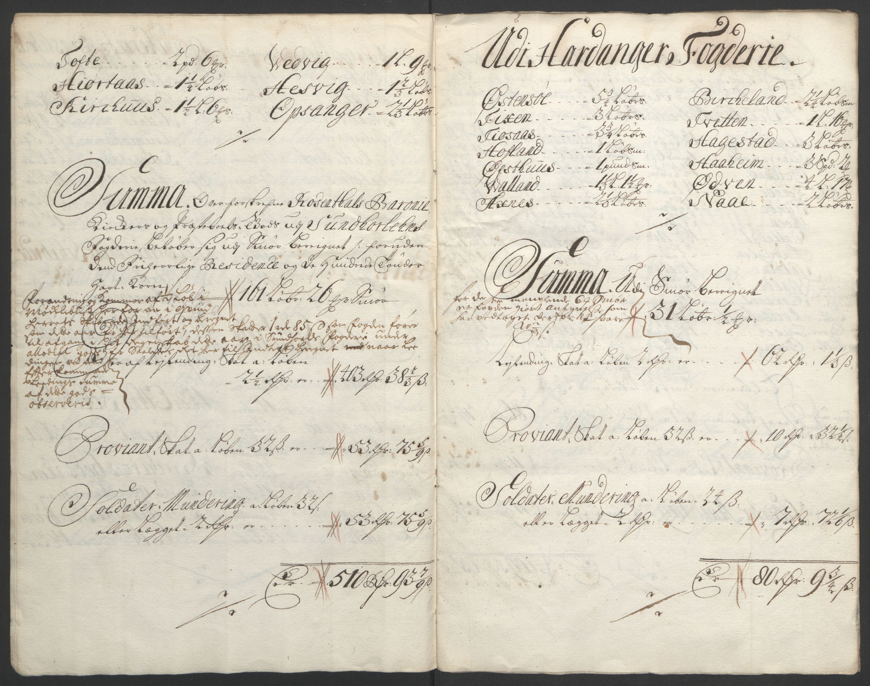Rentekammeret inntil 1814, Reviderte regnskaper, Fogderegnskap, RA/EA-4092/R49/L3138: Fogderegnskap Rosendal Baroni, 1691-1714, s. 208
