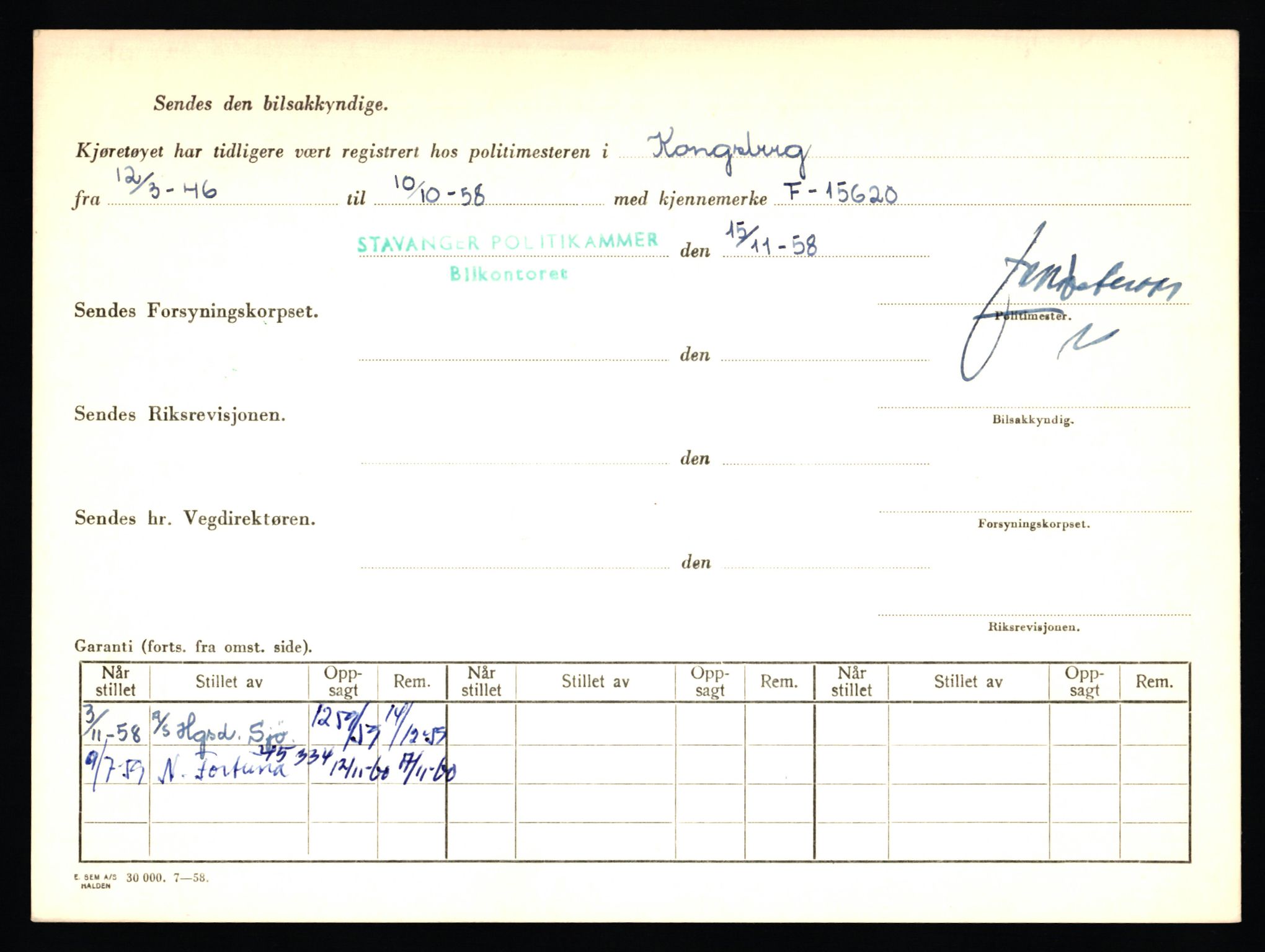 Stavanger trafikkstasjon, AV/SAST-A-101942/0/F/L0006: L-1700 - L-2149, 1930-1971, s. 1954