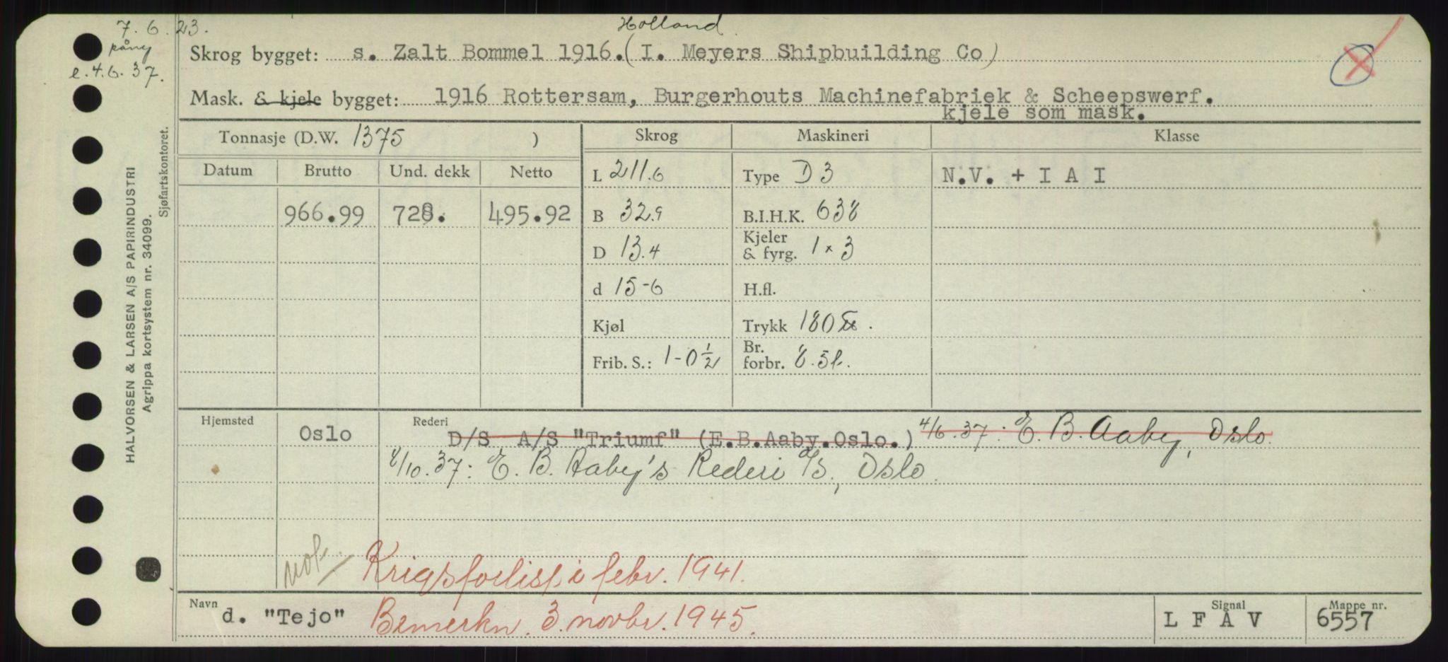 Sjøfartsdirektoratet med forløpere, Skipsmålingen, RA/S-1627/H/Hd/L0038: Fartøy, T-Th, s. 347