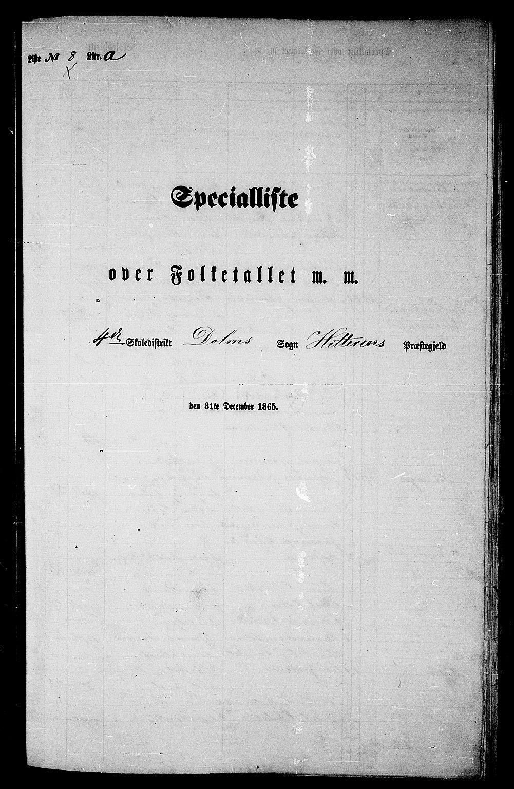 RA, Folketelling 1865 for 1617P Hitra prestegjeld, 1865, s. 133