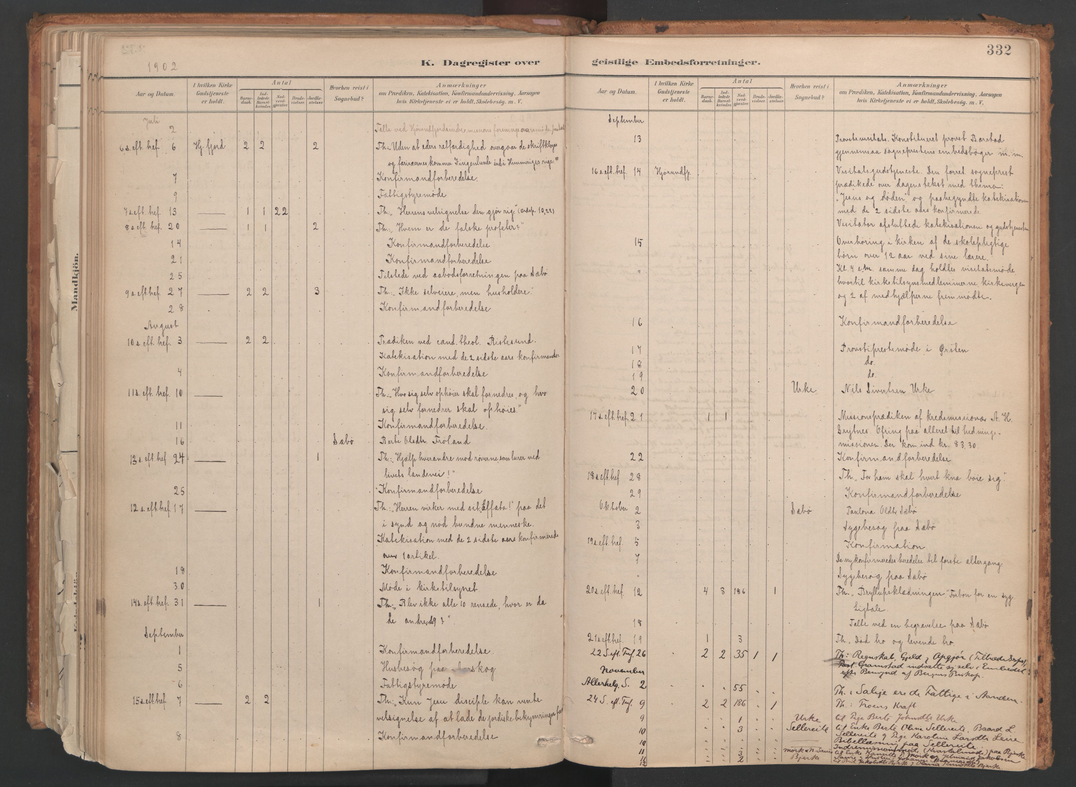 Ministerialprotokoller, klokkerbøker og fødselsregistre - Møre og Romsdal, SAT/A-1454/515/L0211: Ministerialbok nr. 515A07, 1886-1910, s. 332