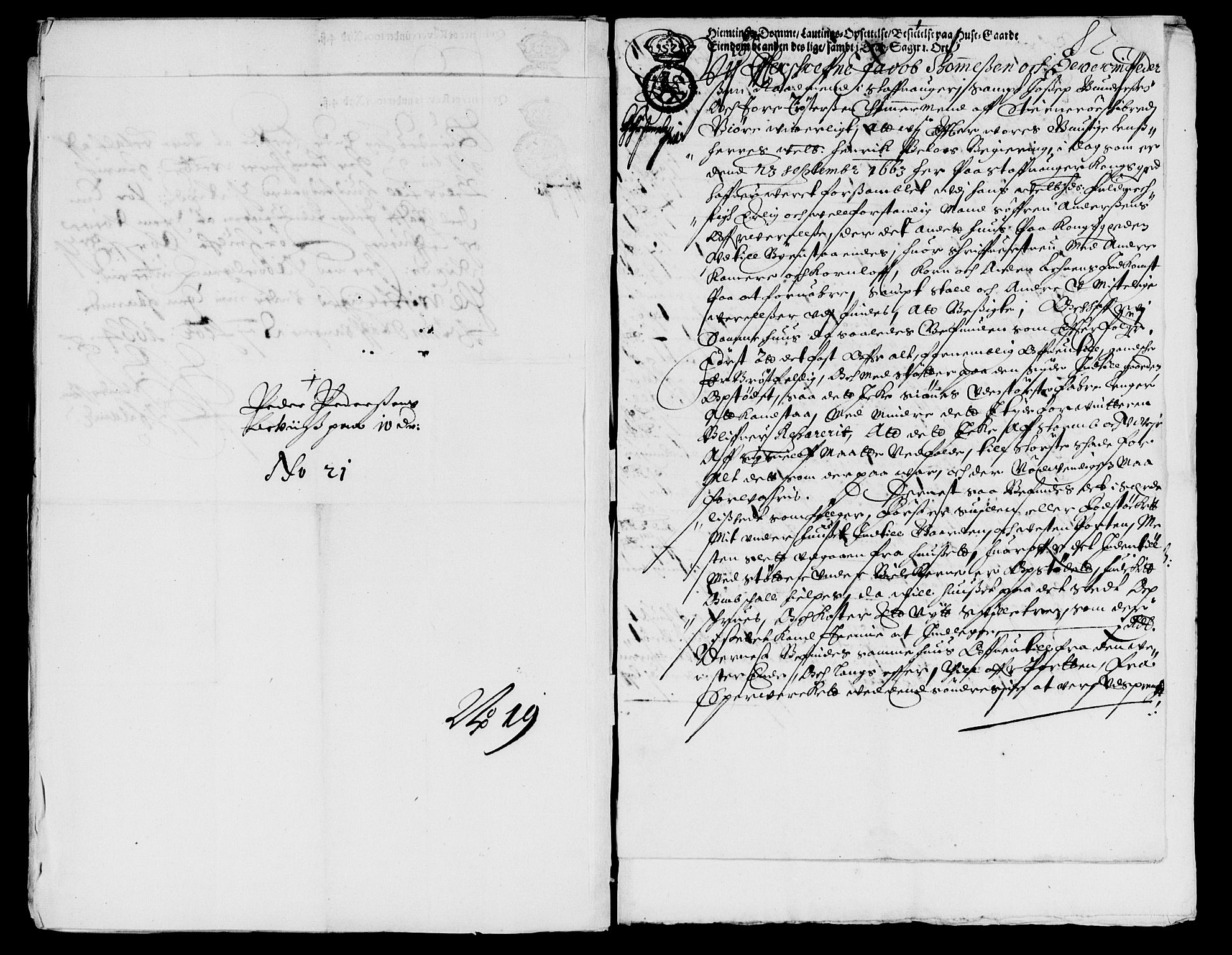 Rentekammeret inntil 1814, Reviderte regnskaper, Lensregnskaper, AV/RA-EA-5023/R/Rb/Rbs/L0047: Stavanger len, 1663-1664