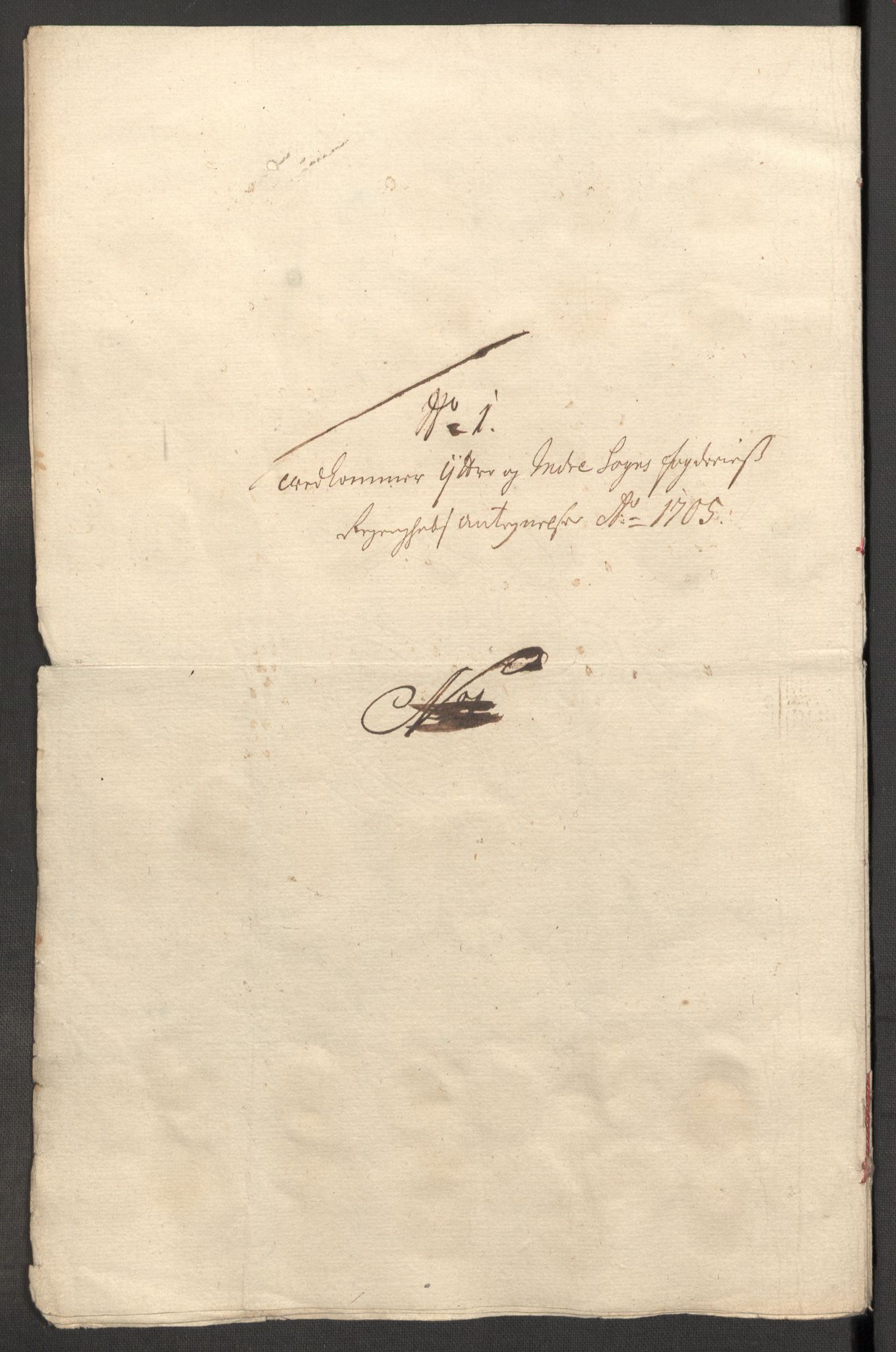 Rentekammeret inntil 1814, Reviderte regnskaper, Fogderegnskap, RA/EA-4092/R52/L3314: Fogderegnskap Sogn, 1705-1707, s. 206