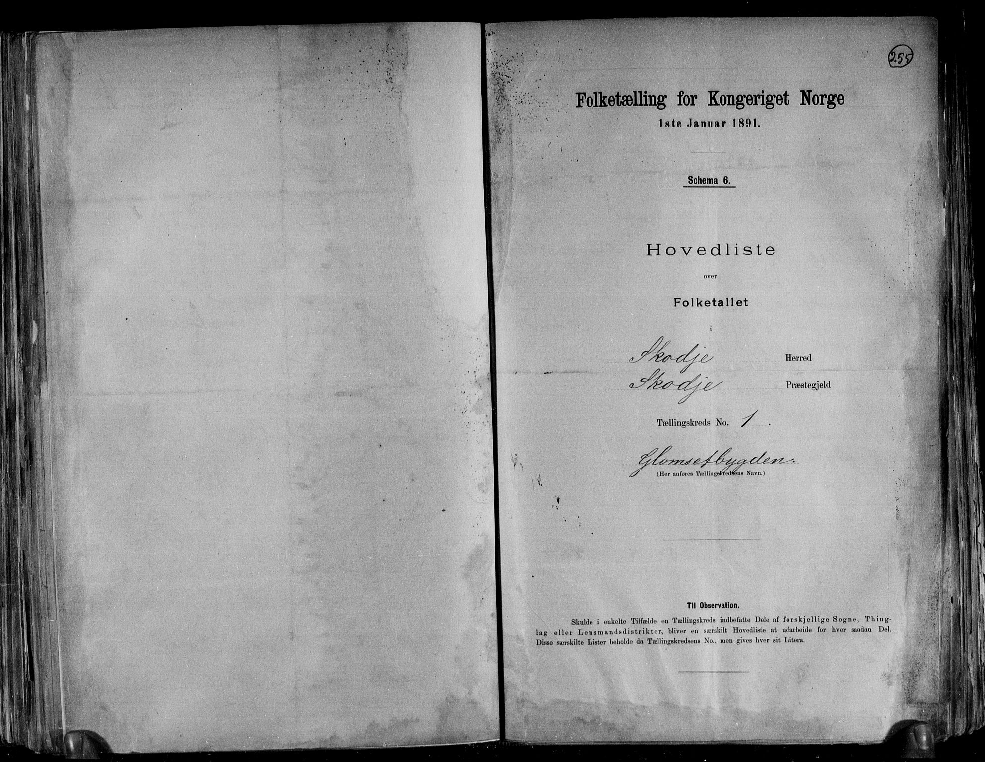 RA, Folketelling 1891 for 1529 Skodje herred, 1891, s. 4