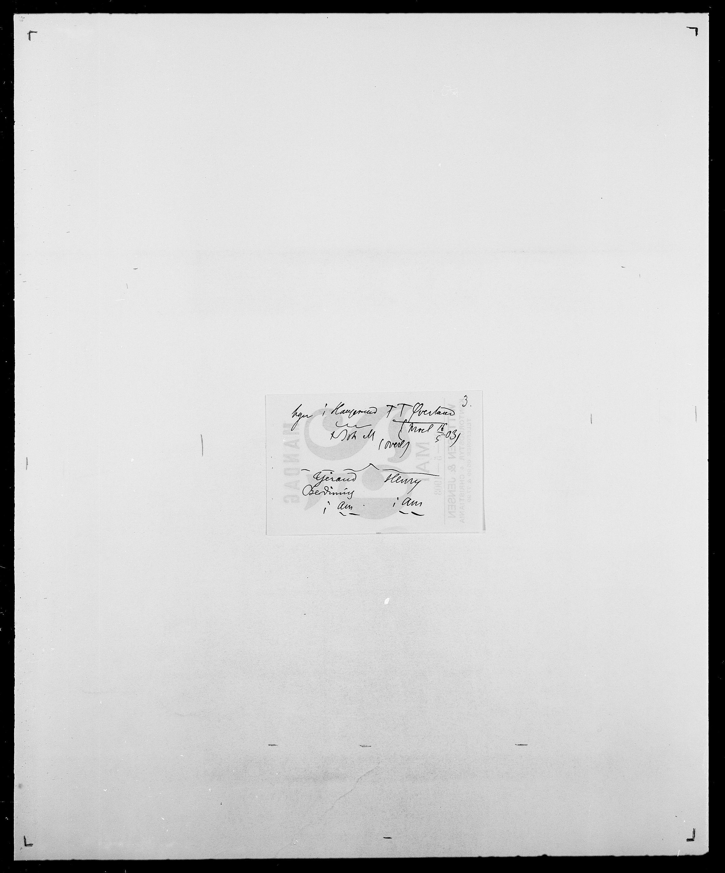 Delgobe, Charles Antoine - samling, SAO/PAO-0038/D/Da/L0043: Wulfsberg - v. Zanten, s. 400