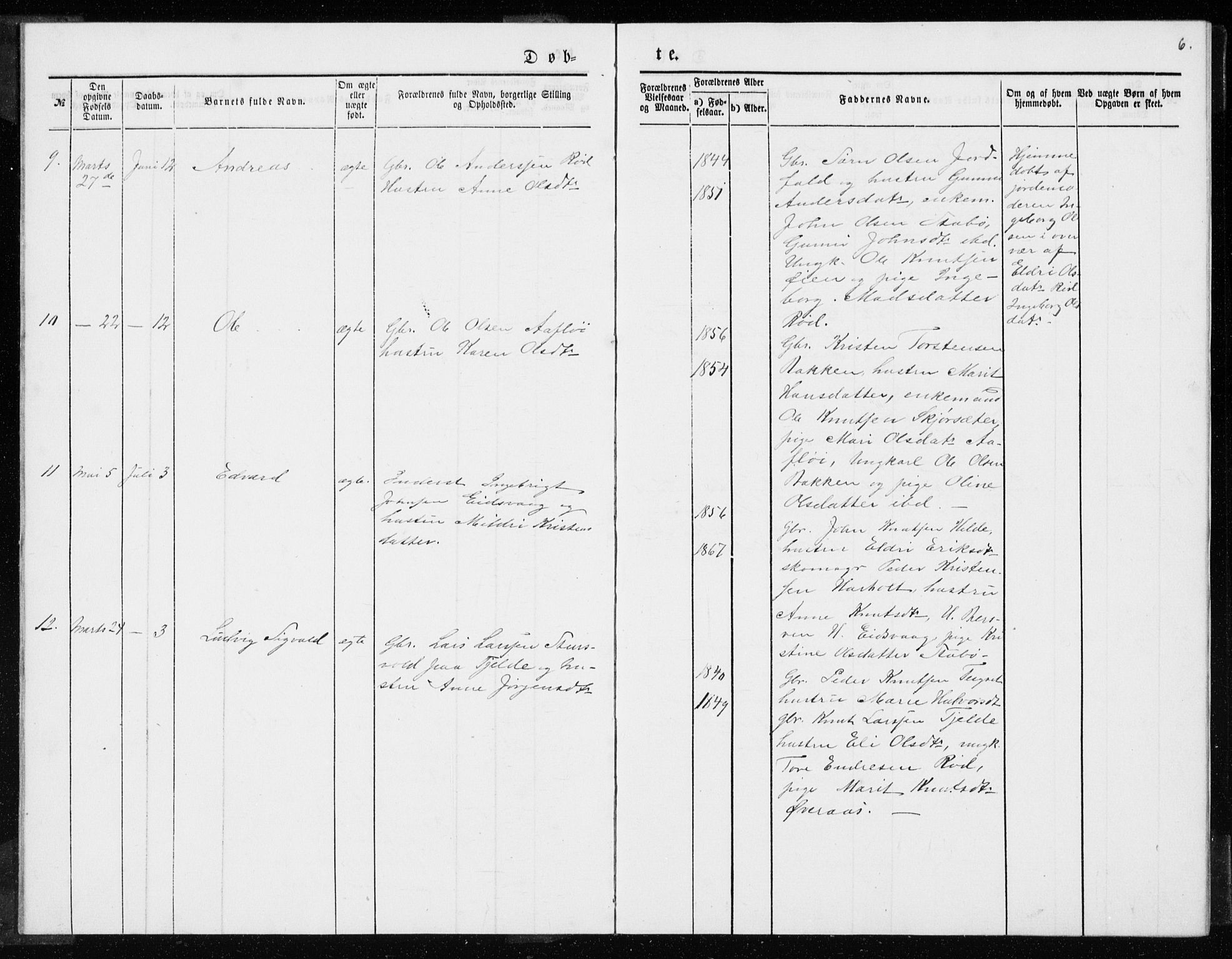 Ministerialprotokoller, klokkerbøker og fødselsregistre - Møre og Romsdal, SAT/A-1454/551/L0631: Klokkerbok nr. 551C03, 1886-1894, s. 6