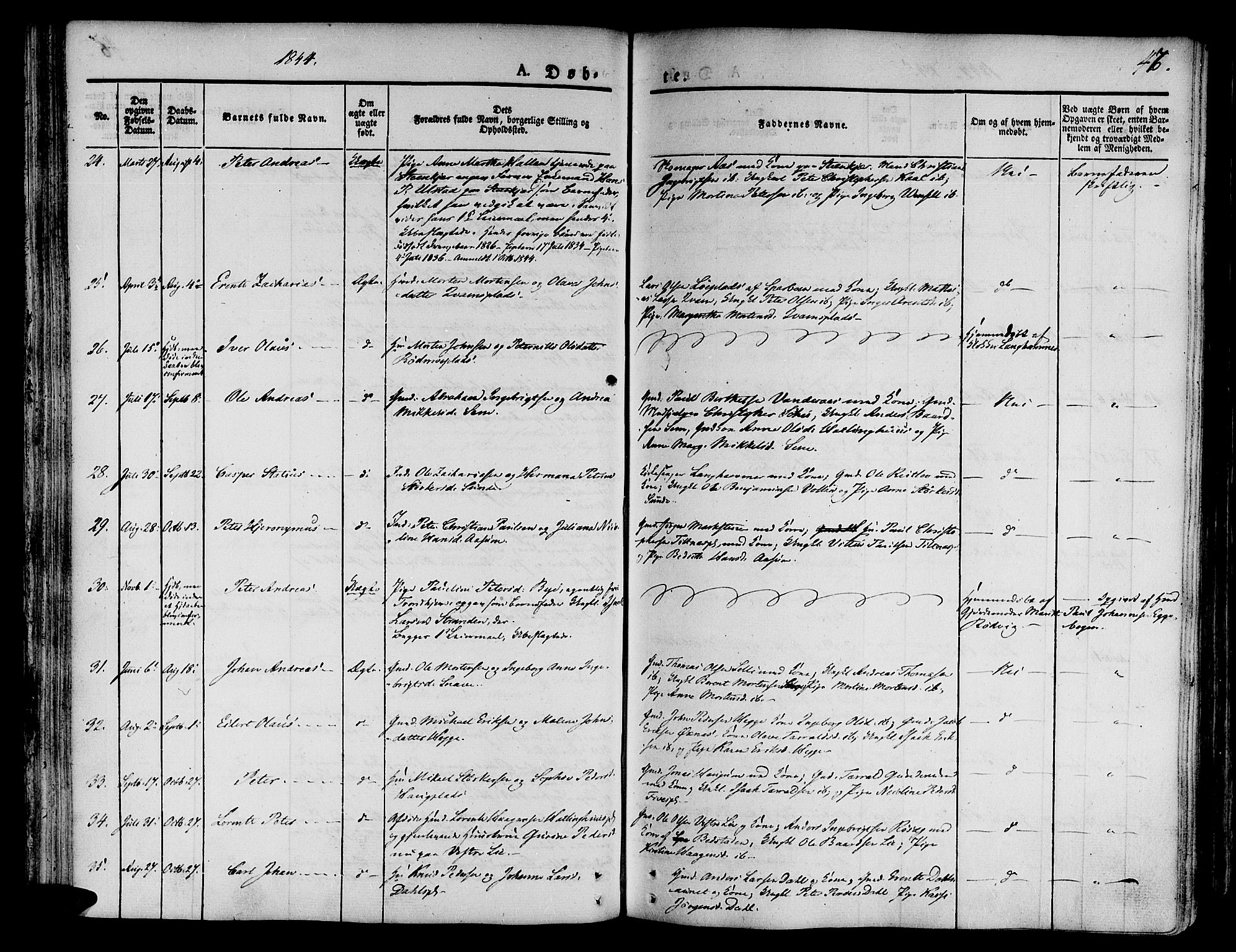 Ministerialprotokoller, klokkerbøker og fødselsregistre - Nord-Trøndelag, SAT/A-1458/746/L0445: Ministerialbok nr. 746A04, 1826-1846, s. 47