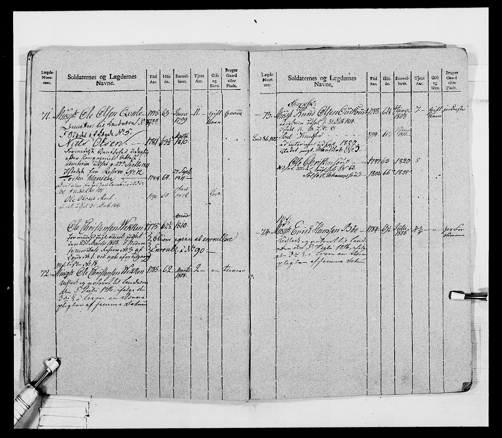 Generalitets- og kommissariatskollegiet, Det kongelige norske kommissariatskollegium, AV/RA-EA-5420/E/Eh/L0069: Opplandske gevorbne infanteriregiment, 1810-1818, s. 183