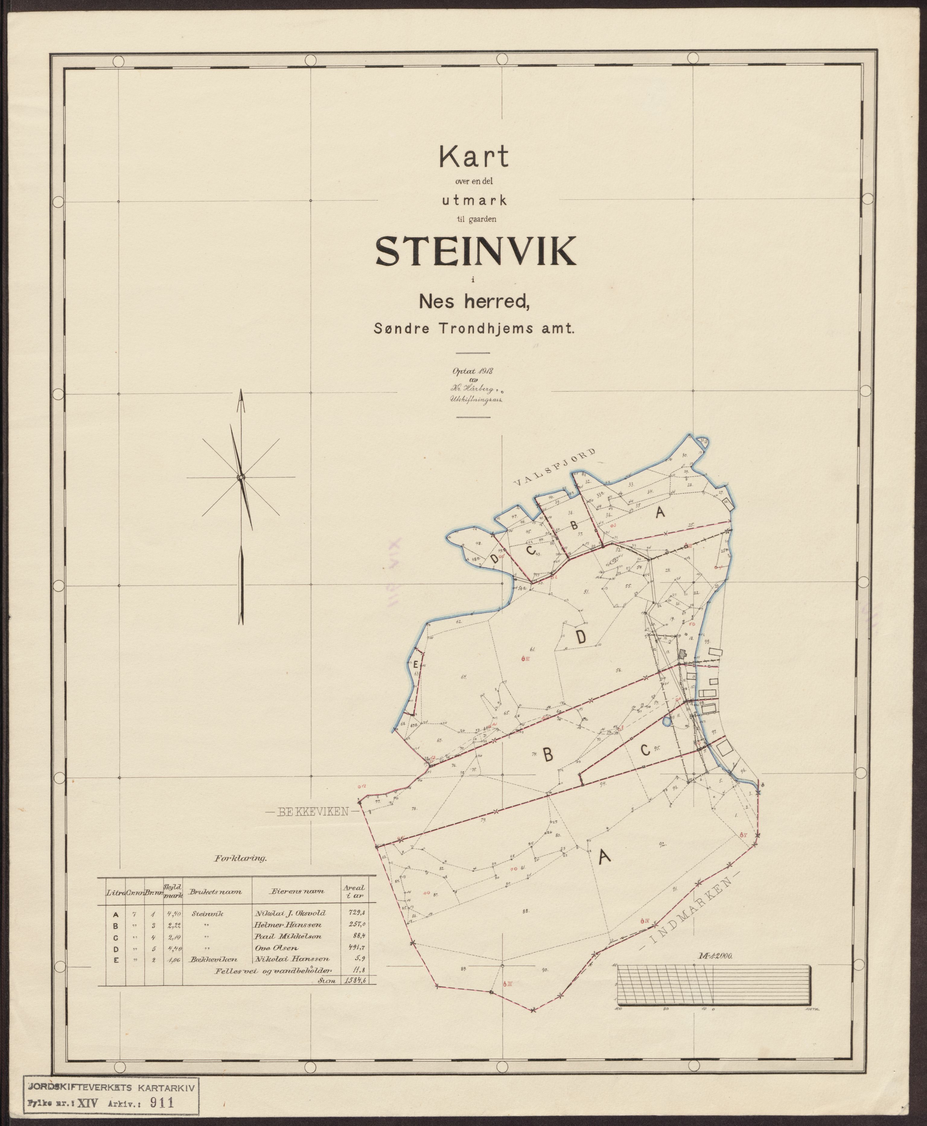 Jordskifteverkets kartarkiv, AV/RA-S-3929/T, 1859-1988, s. 1445