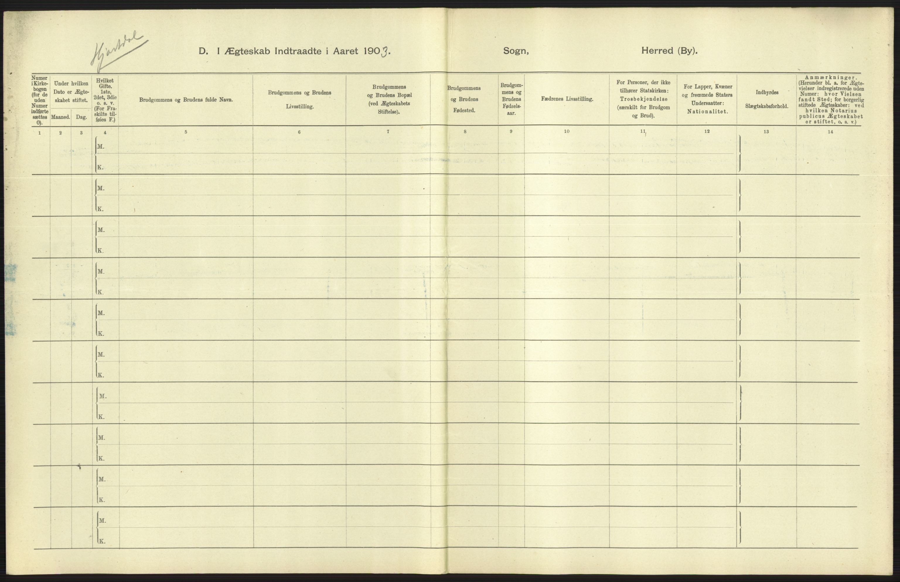 Statistisk sentralbyrå, Sosiodemografiske emner, Befolkning, AV/RA-S-2228/D/Df/Dfa/Dfaa/L0009: Bratsberg amt: Fødte, gifte, døde, 1903, s. 389